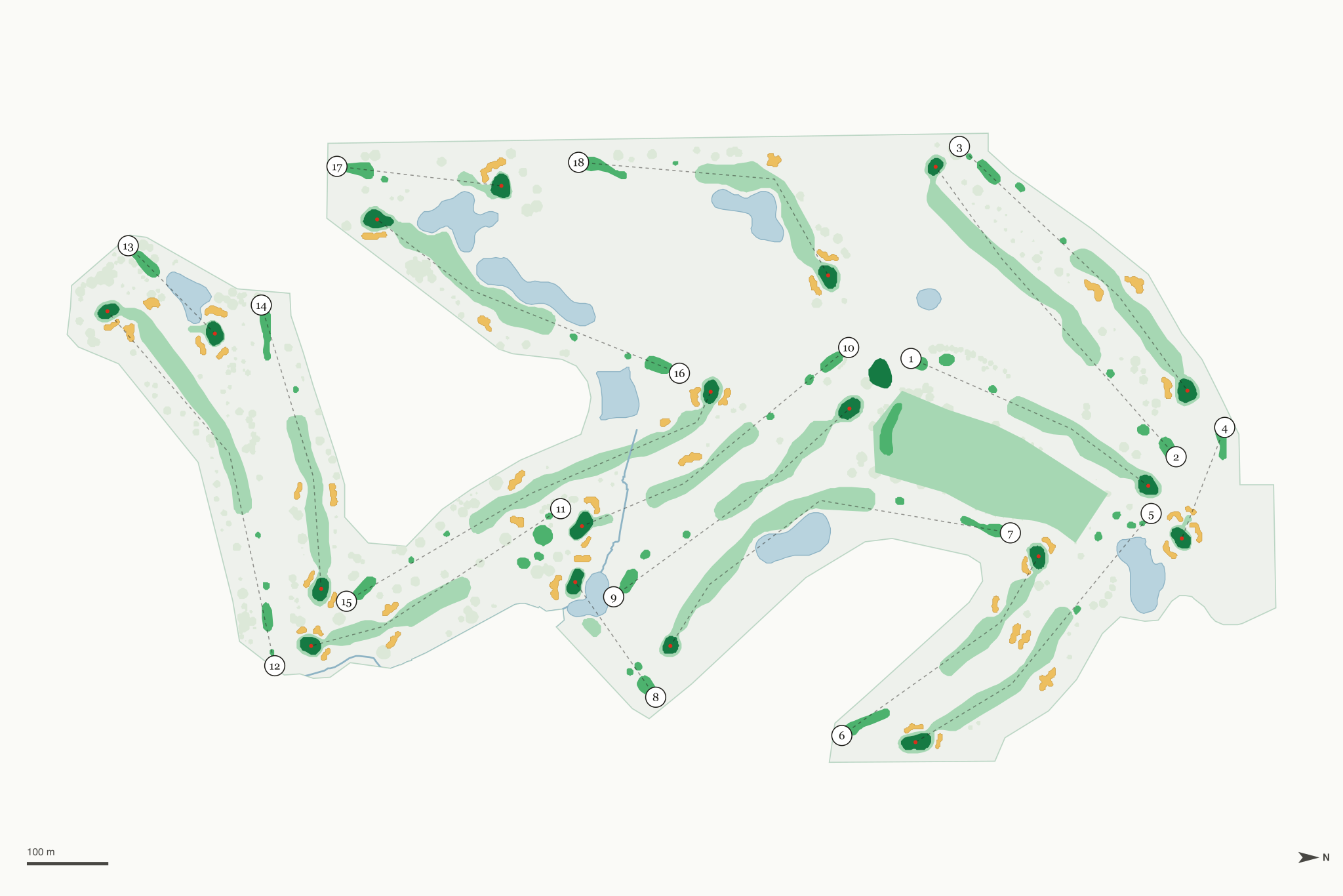 Map of Deer Creek Golf Course