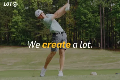 Screenshot of the Lot 22 Media homepage