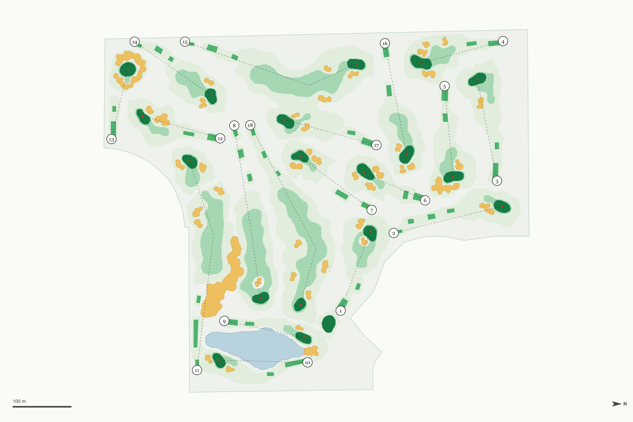 Map of Durango Hills Golf Club