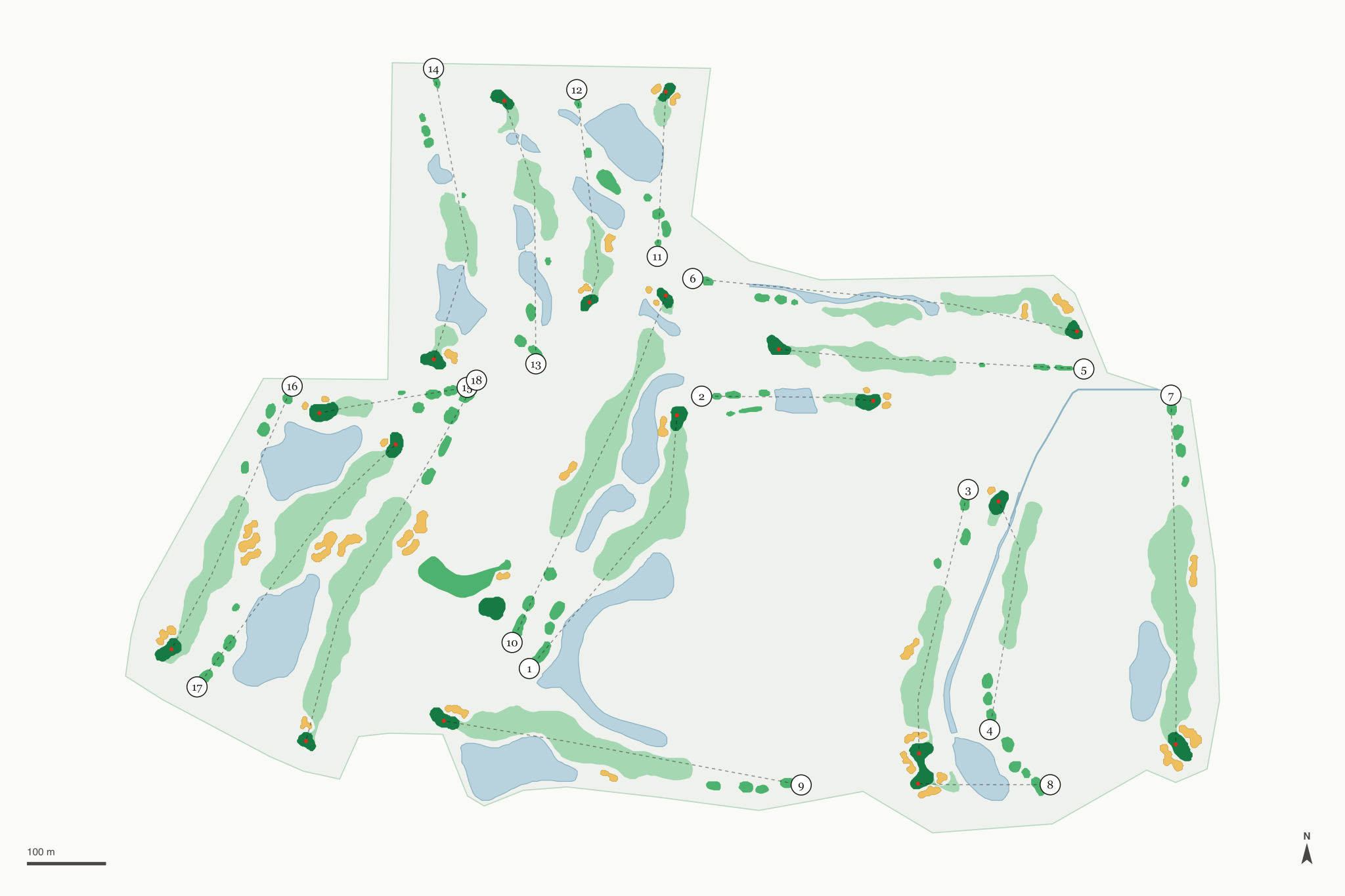 Map of Sawmill Golf Club