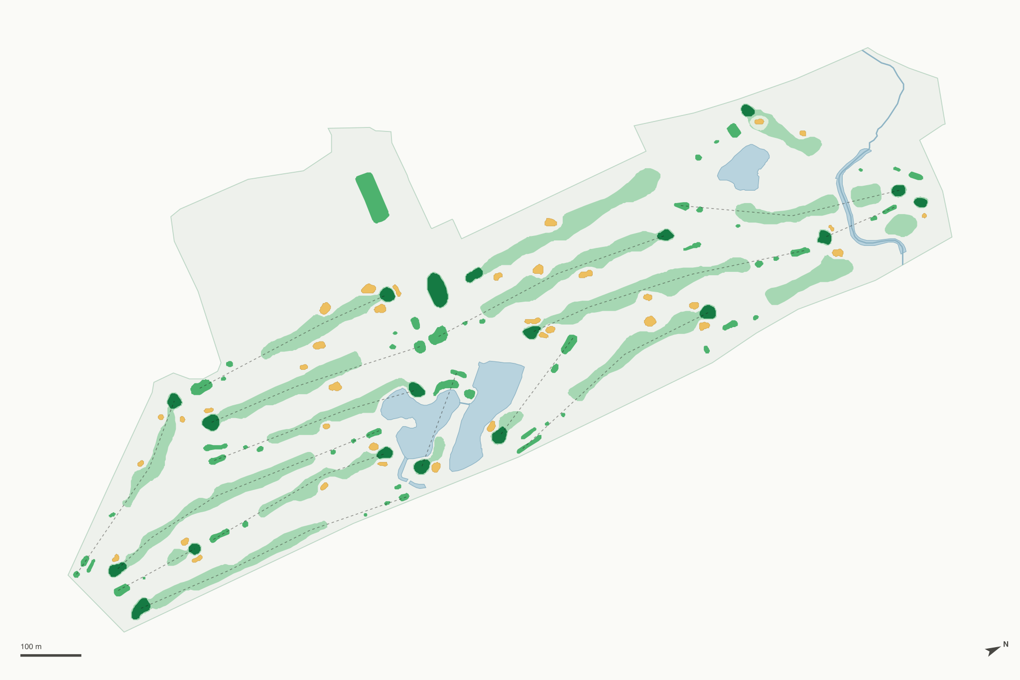 Map of Glenwoodie Golf Club