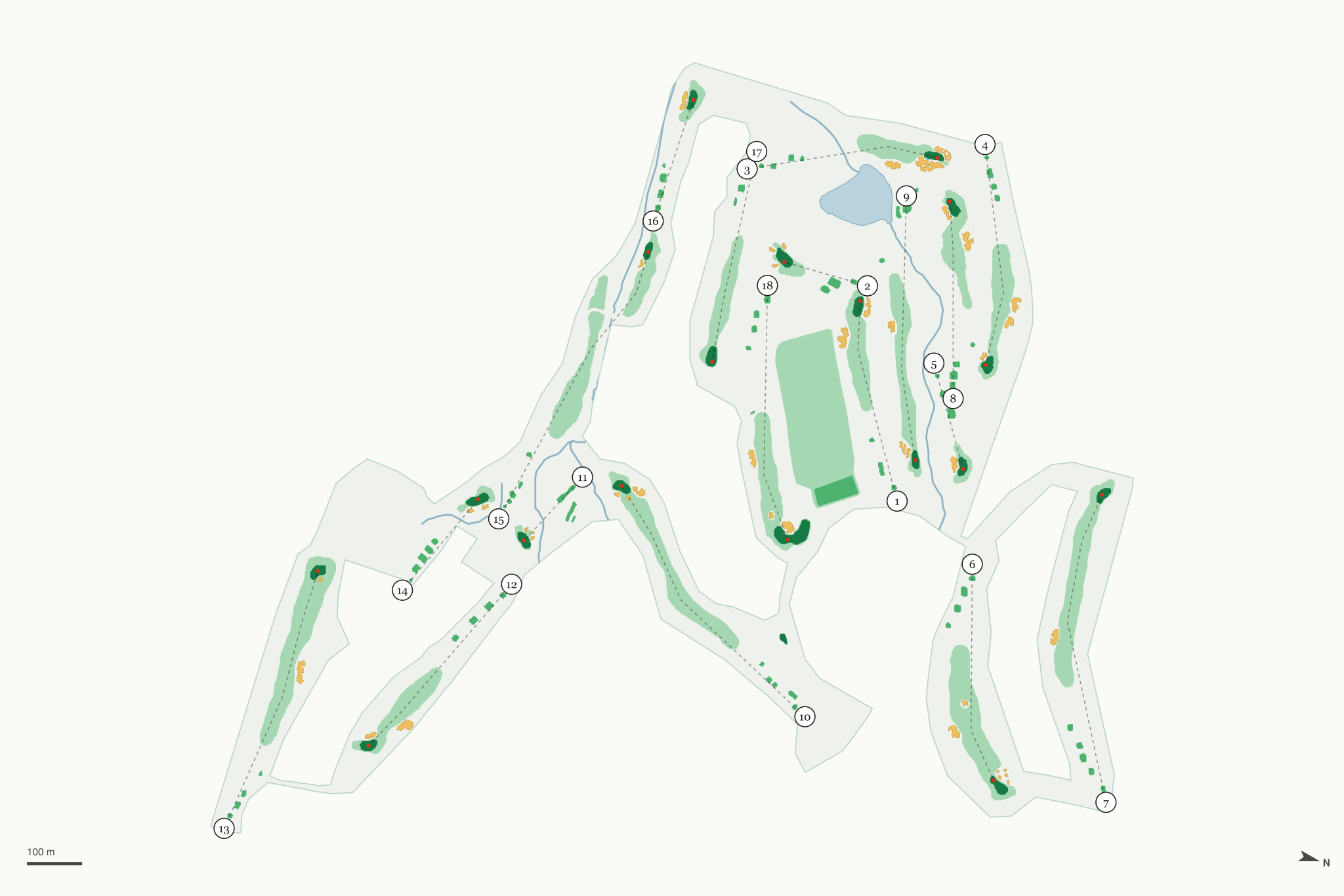 Map of Stone Canyon Golf Club