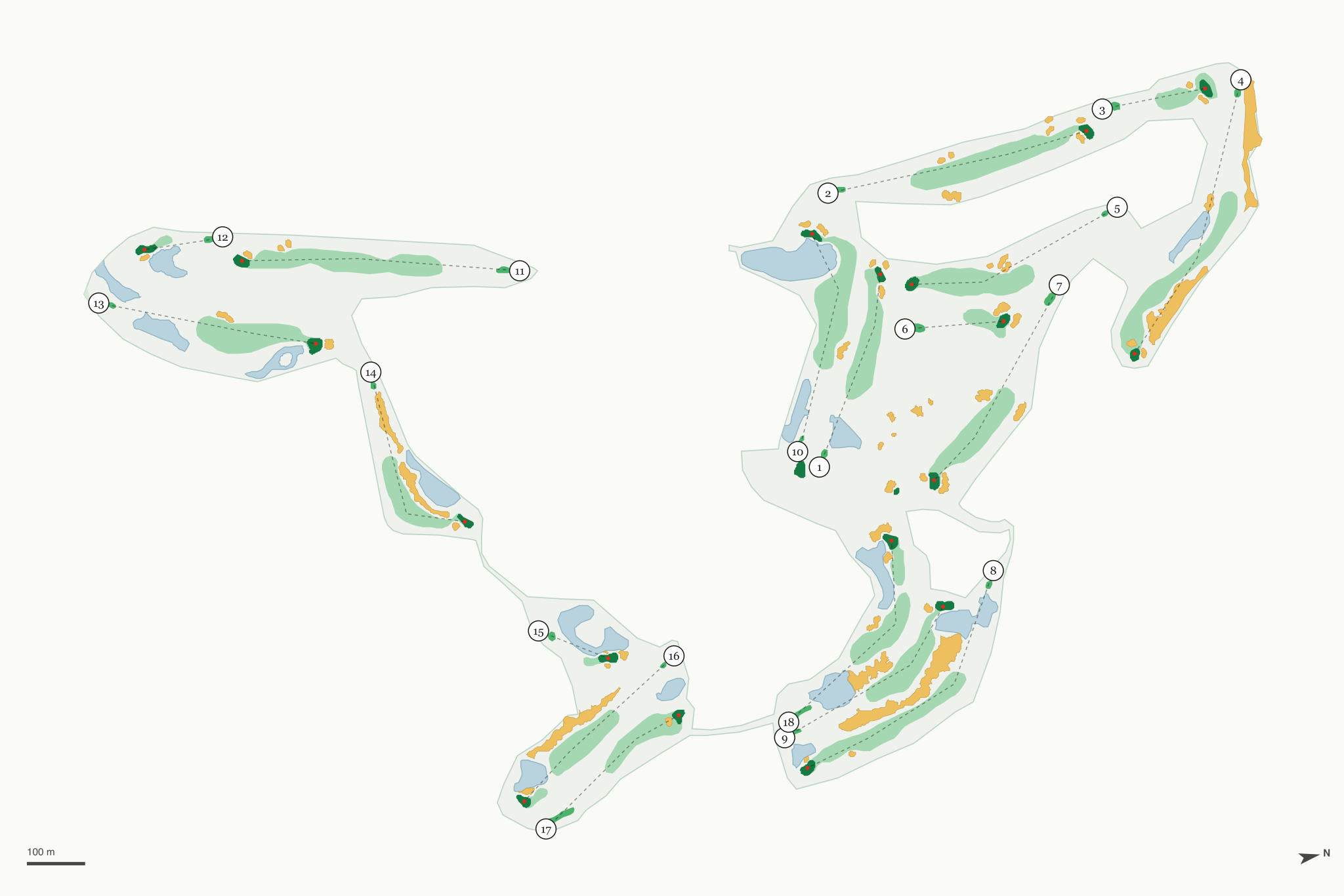 Map of The Legends at Orange Lake Resort Golf Course
