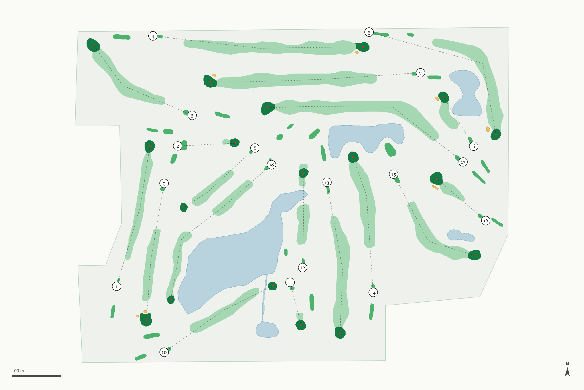 Map of Garrett Country Club