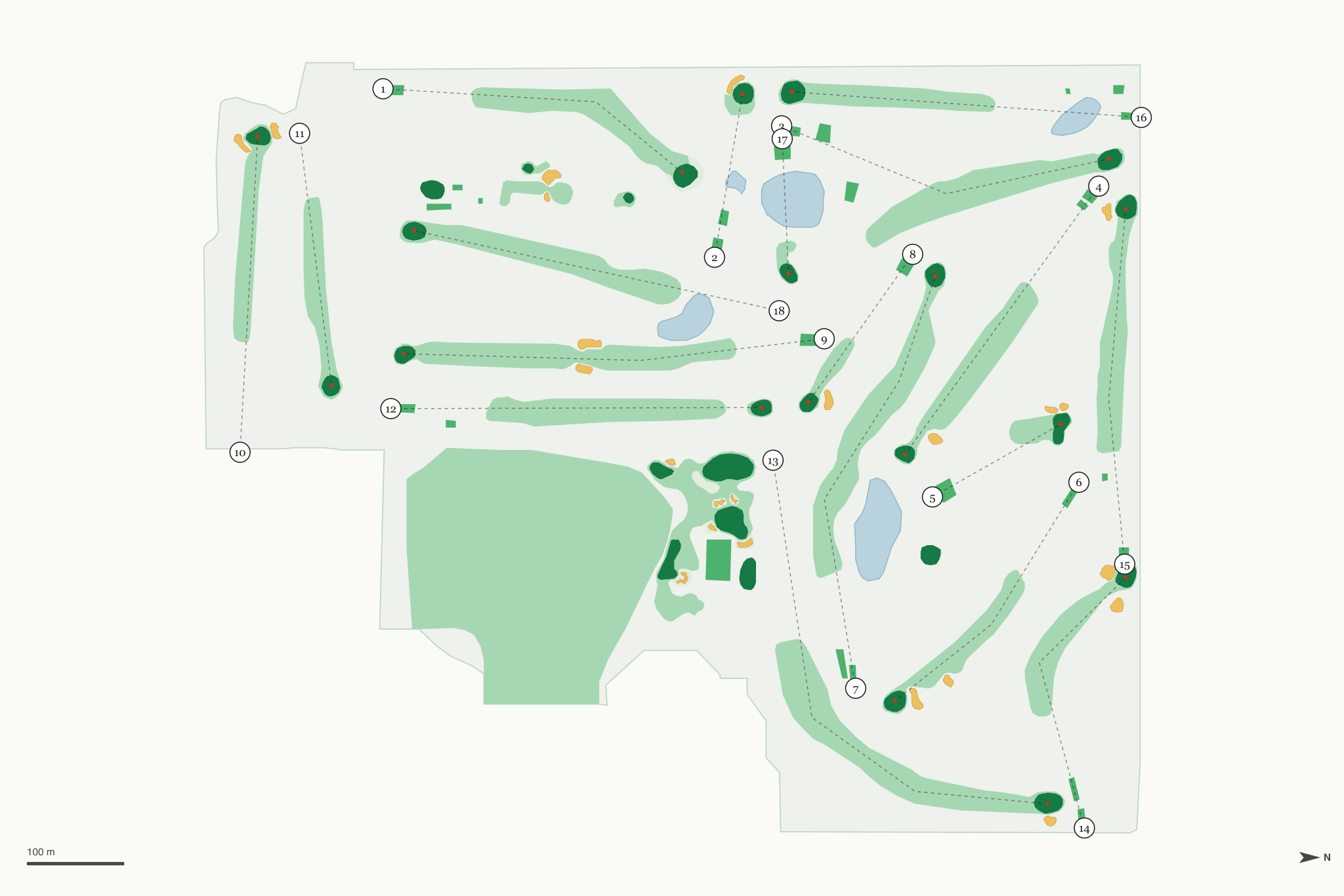 Map of University of Minnesota Les Bolstad Golf Course