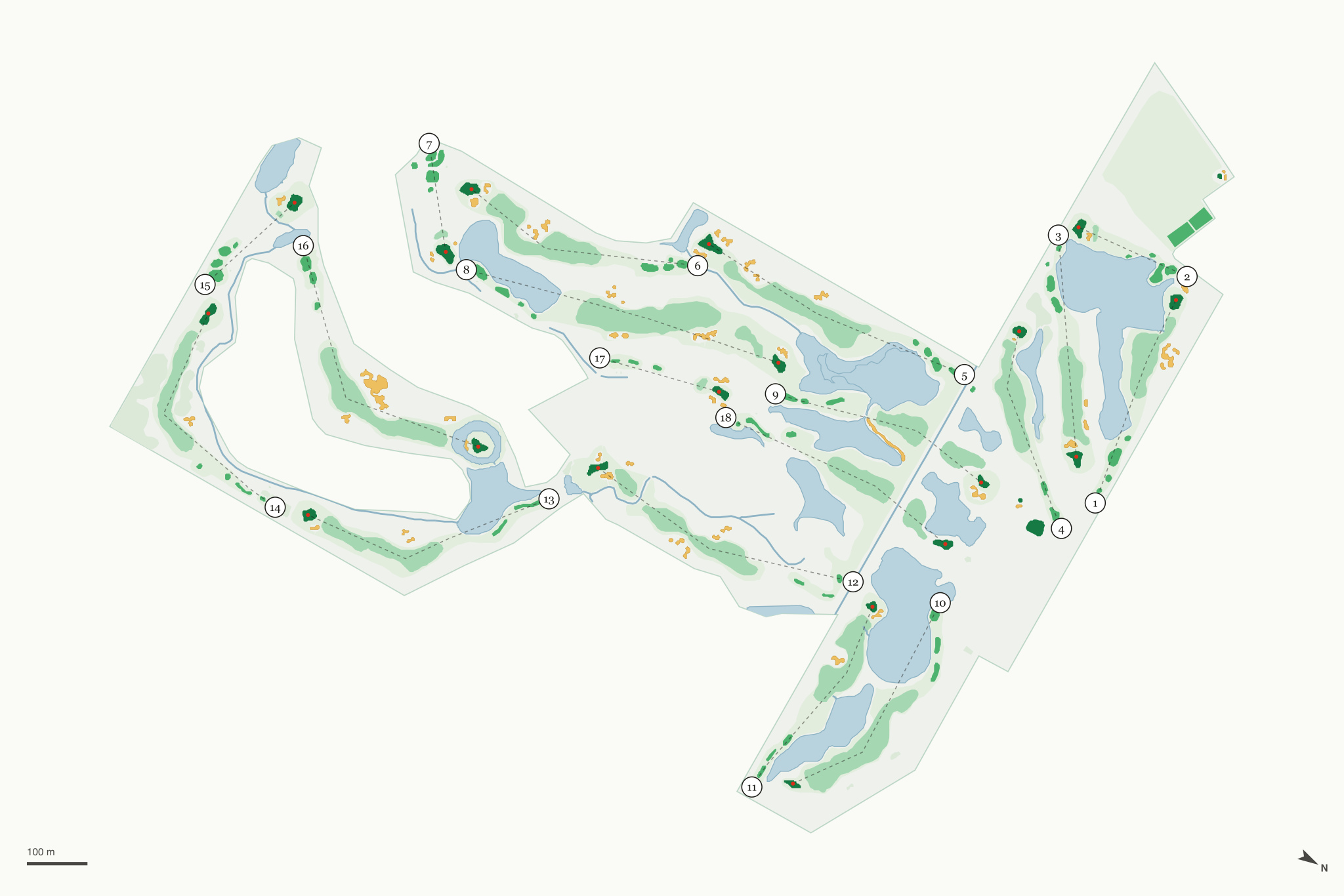 Map of Odyssey Golf Course & Banquets