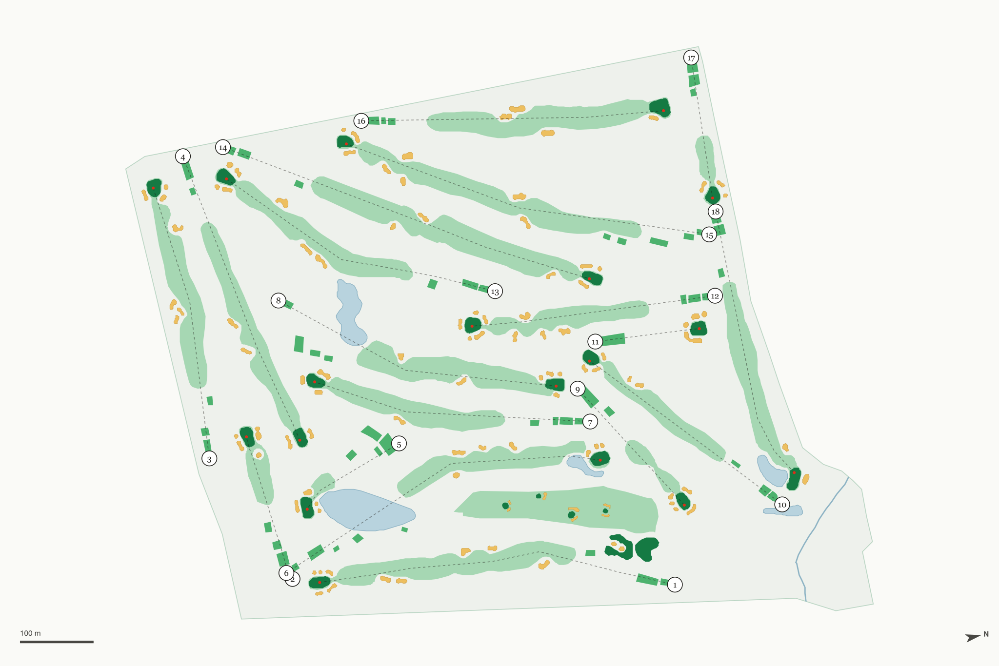 Map of Crystal Lake Country Club