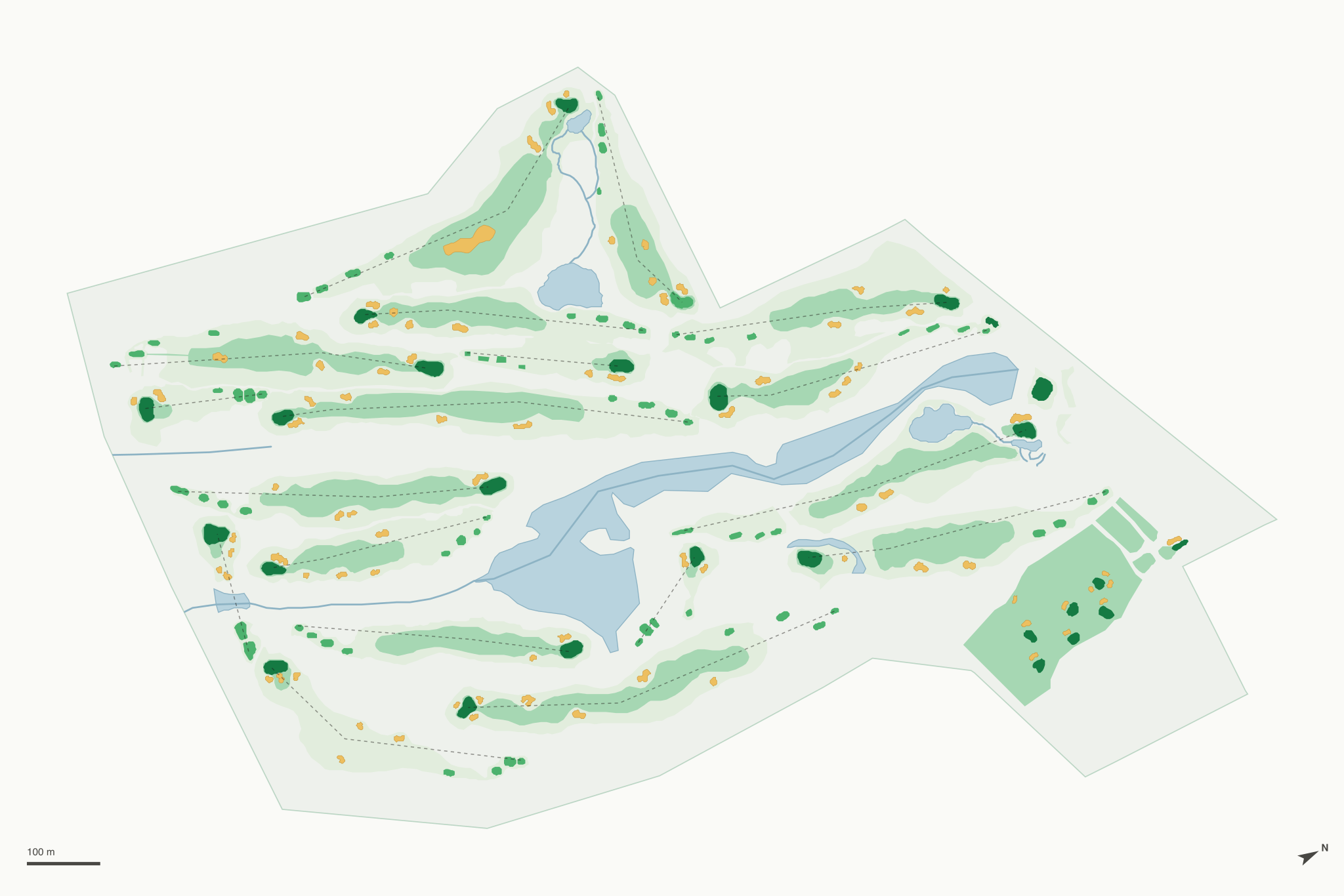 Map of Trophy Lake Golf & Casting