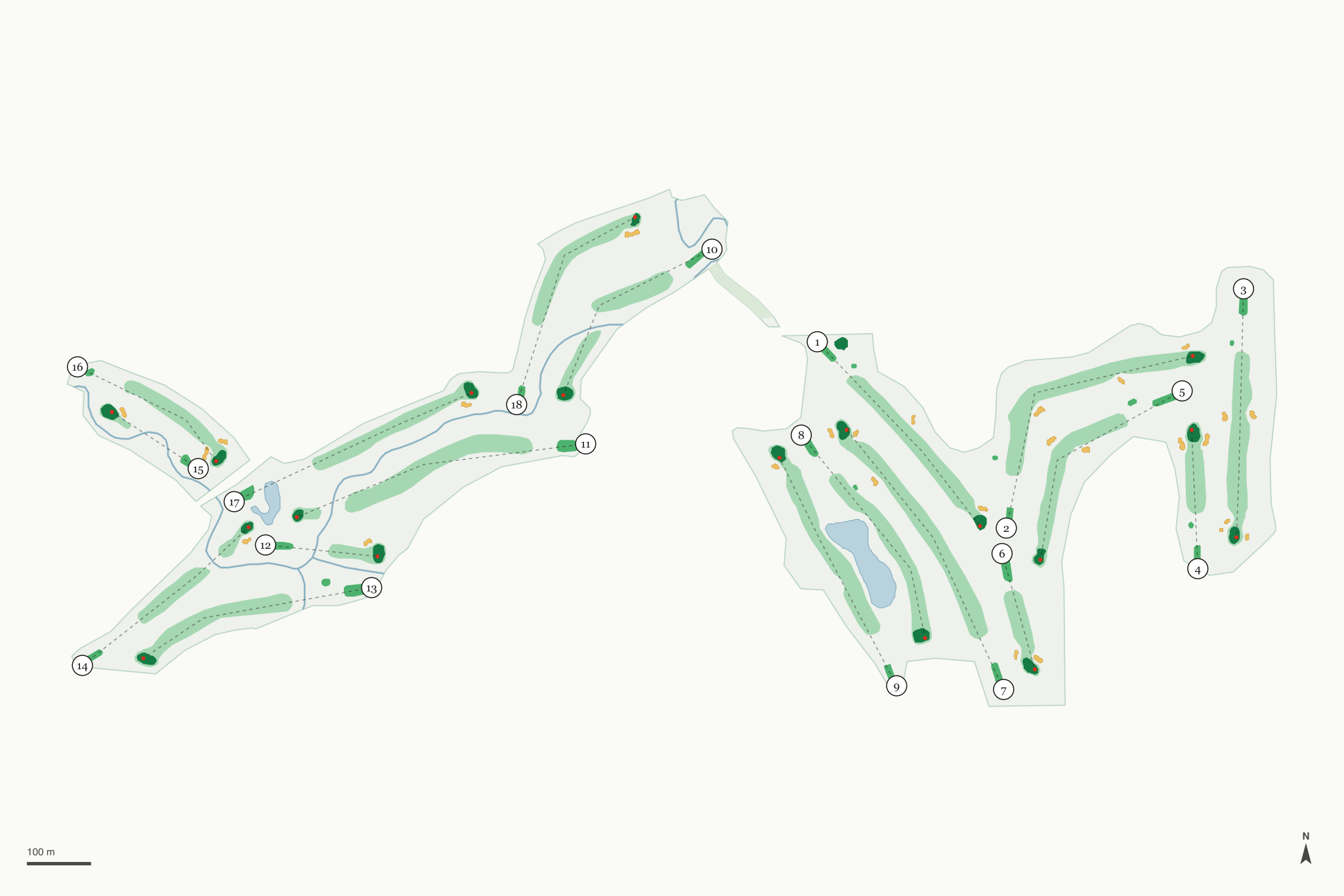 Map of Brooktree Golf Course