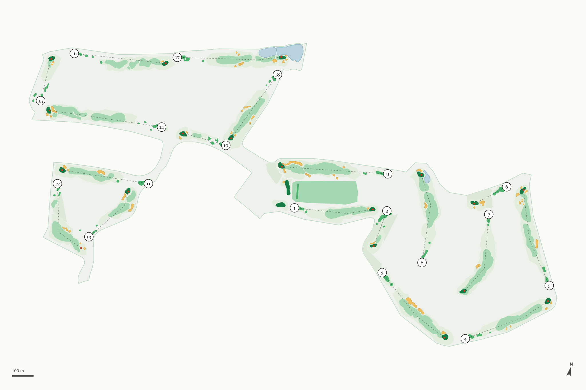 Map of The Legacy Golf Club