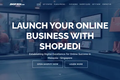 Screenshot of the Shopjedi (Gurl Studio) homepage