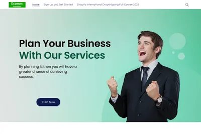 Screenshot of the Ecommpremium homepage