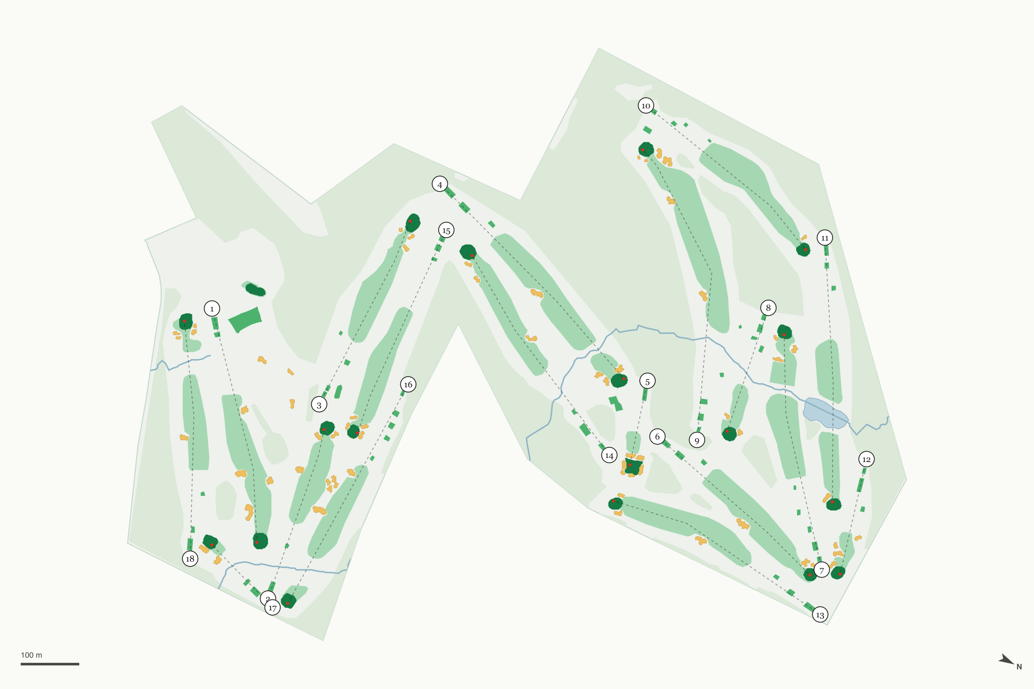 Map of Northland Country Club