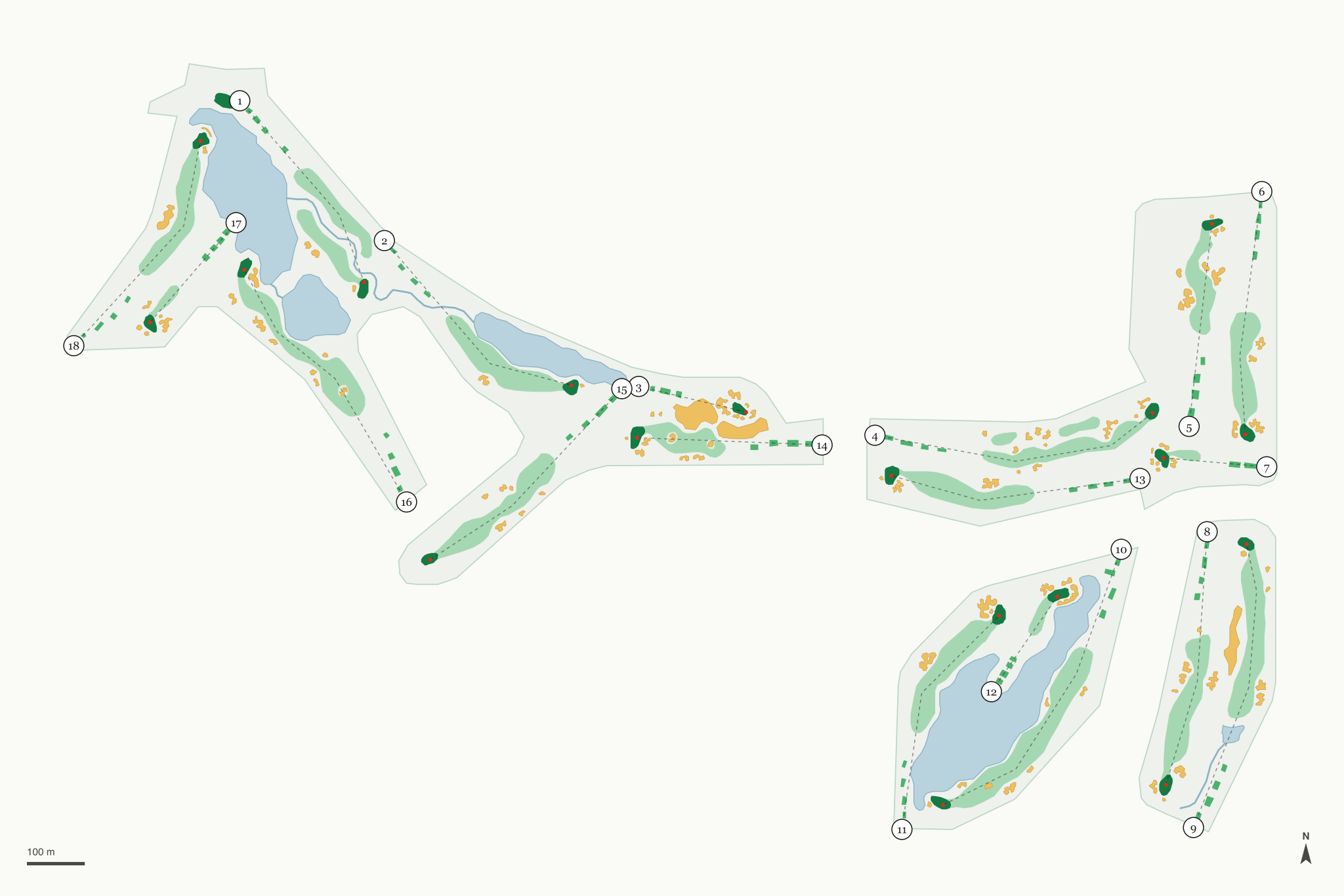 Map of The Palms Golf Club
