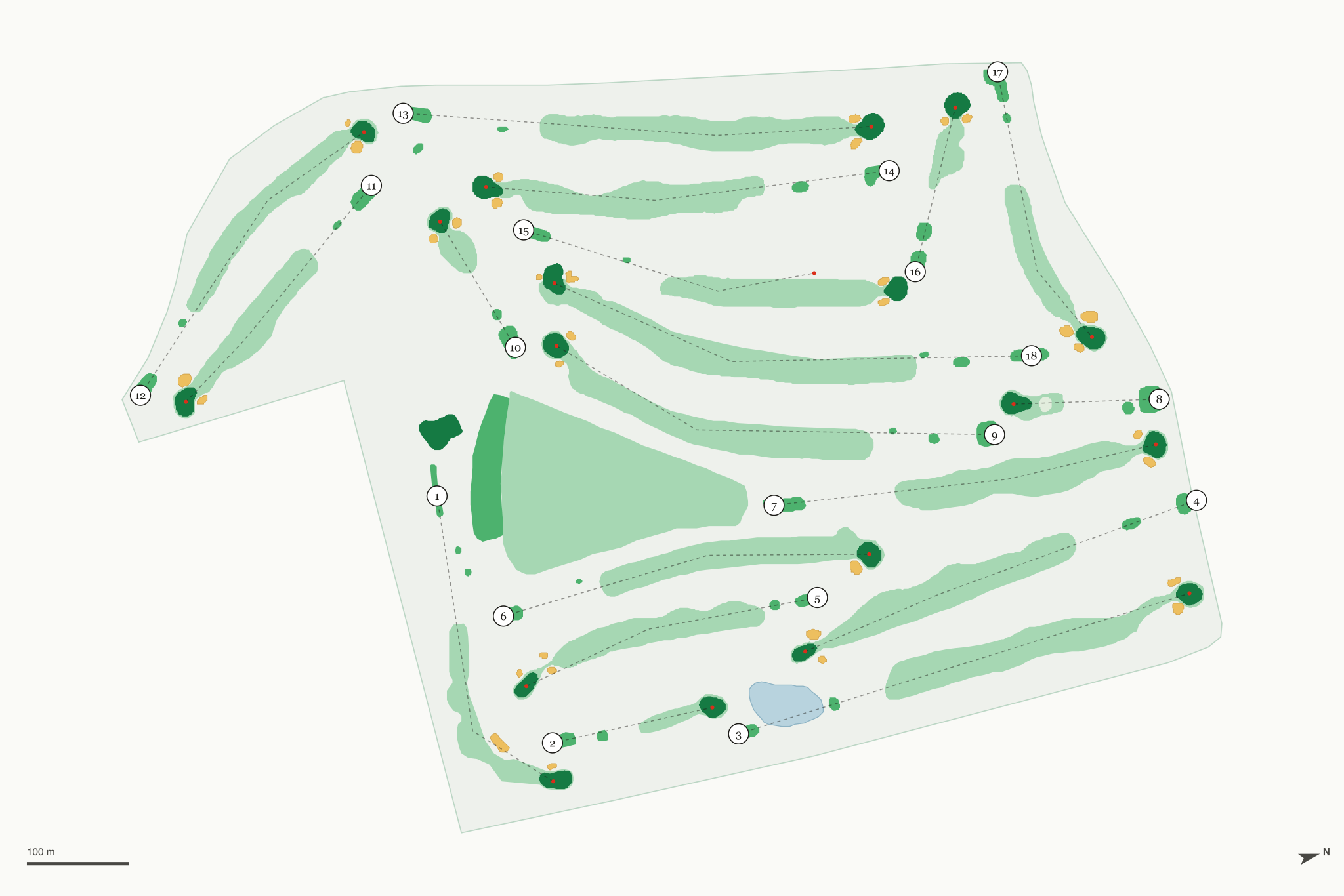 Map of Overland Park Golf Course