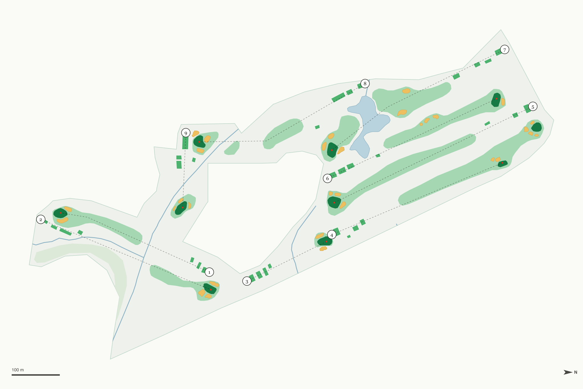 Map of Ansley Golf Club