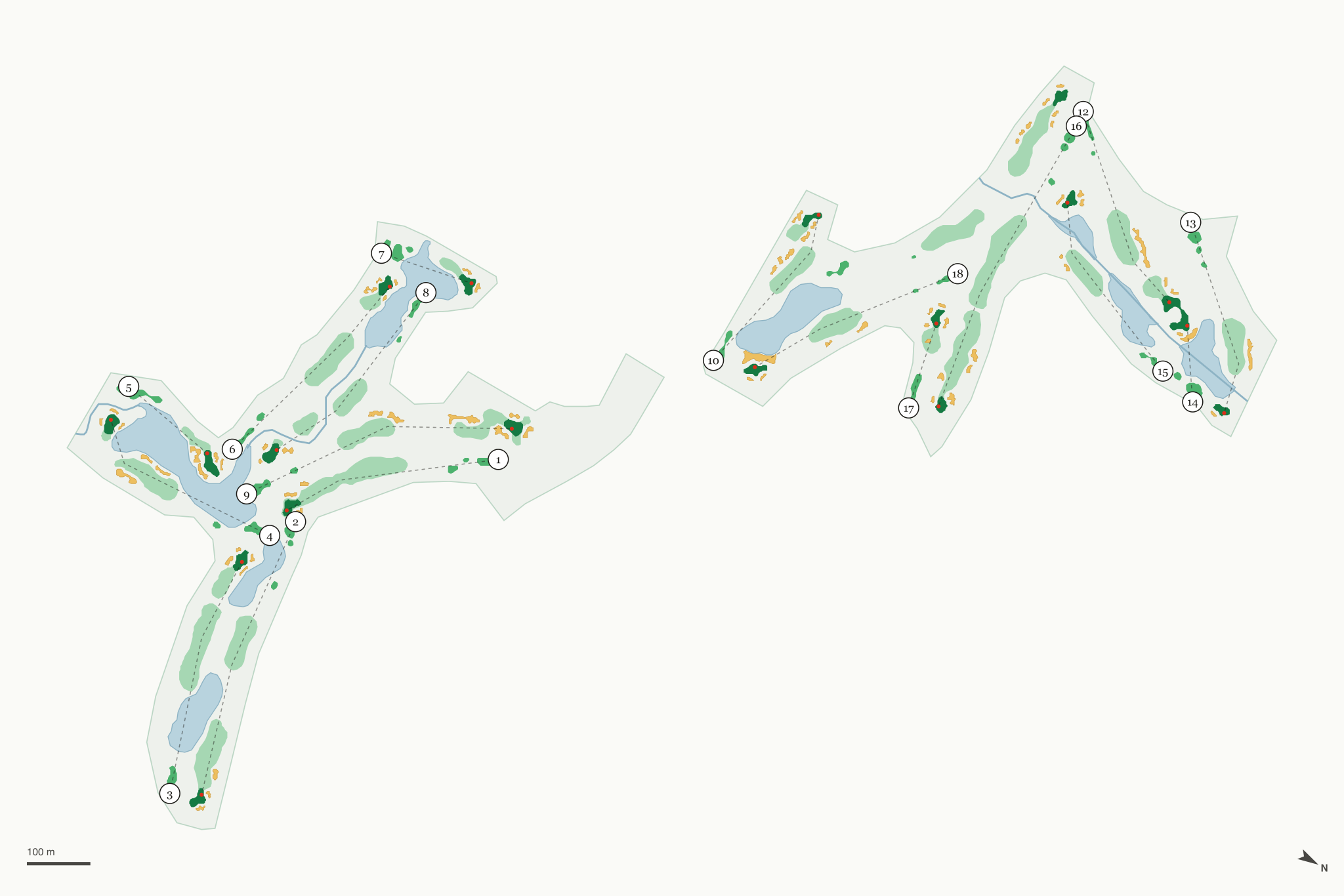 Map of The Arboretum Club