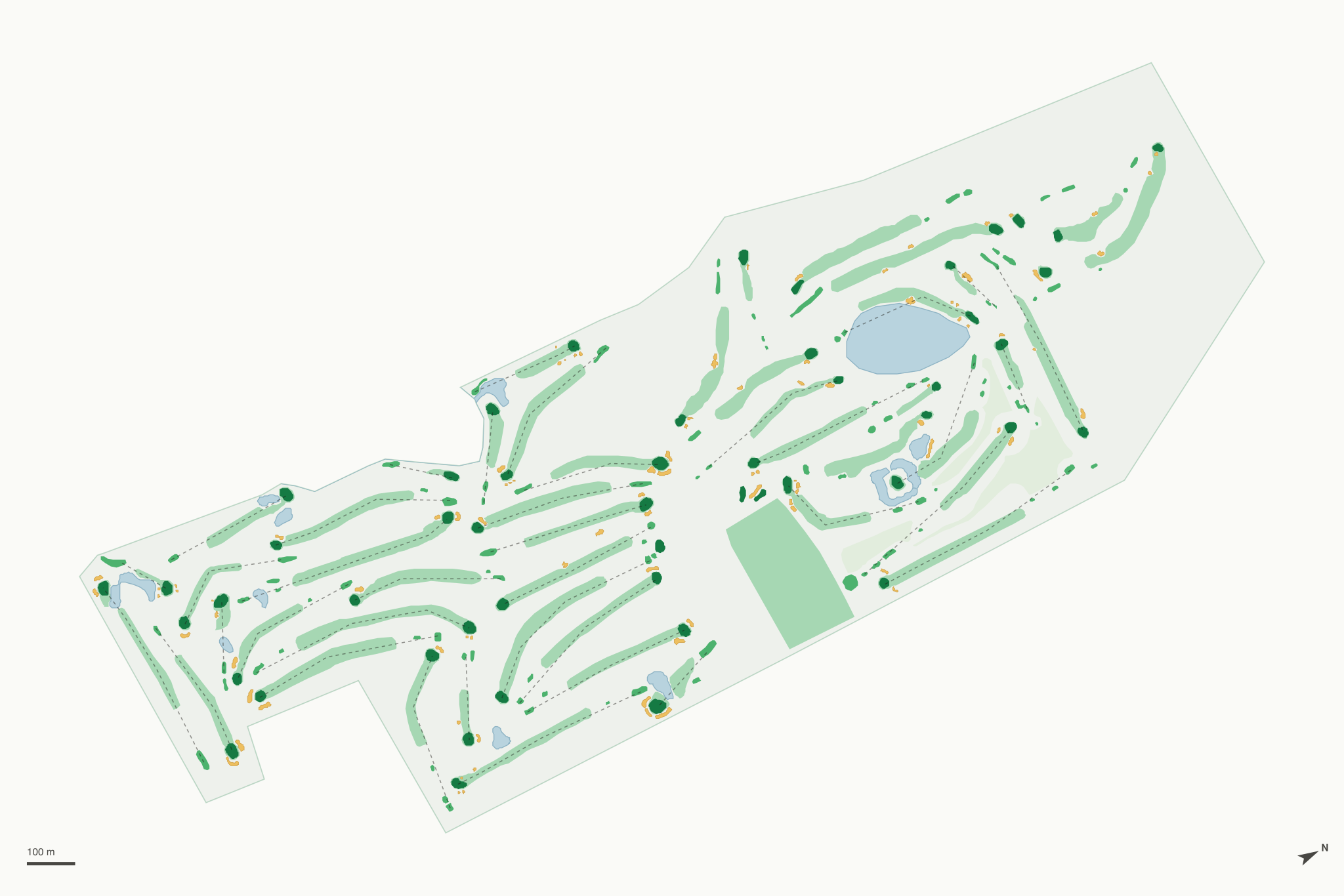 Map of Saskatoon Golf Club