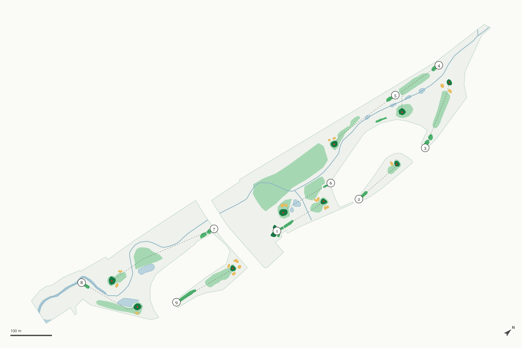Map of Lake Lindero Golf Course