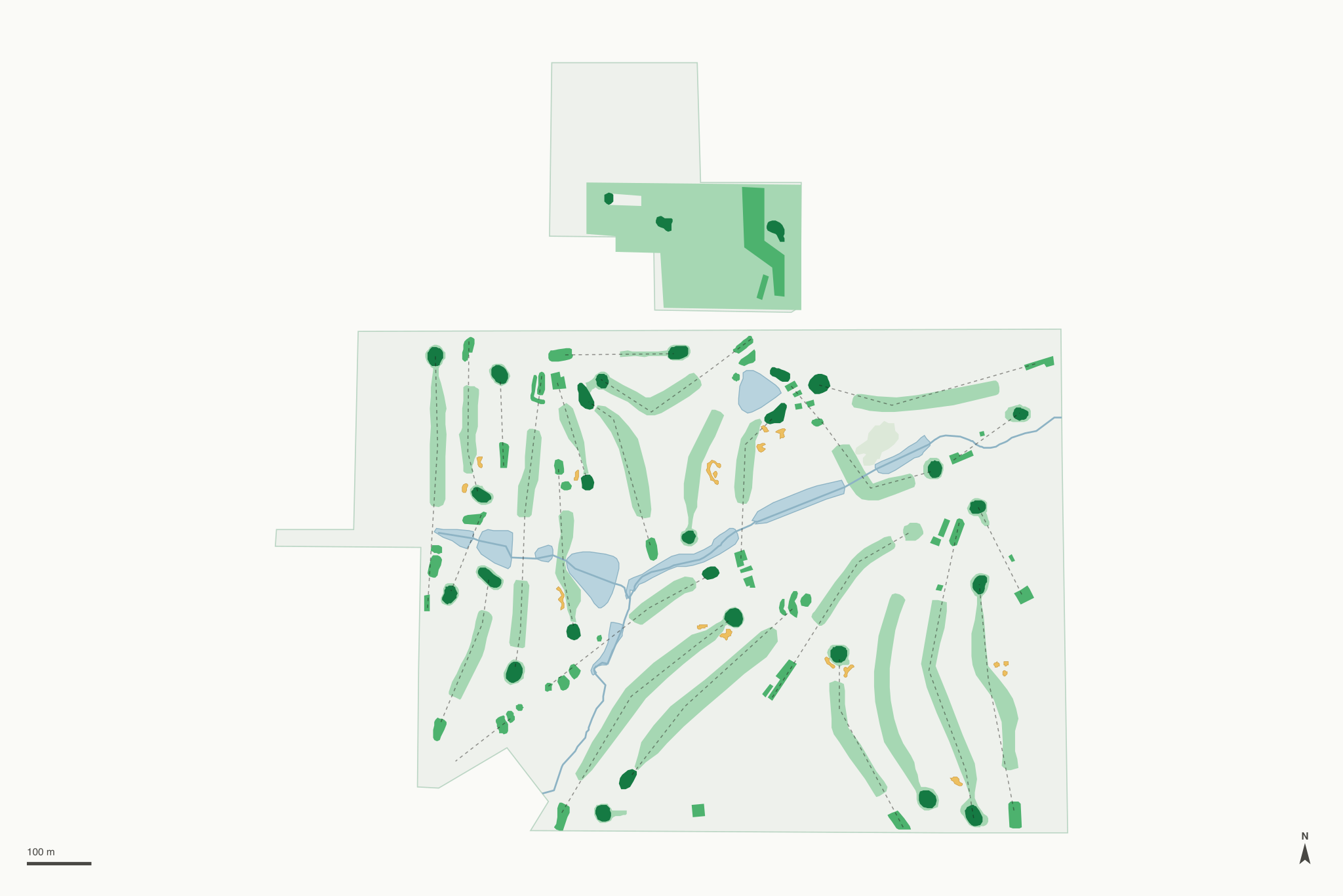 Map of Willow Creek Golf Course