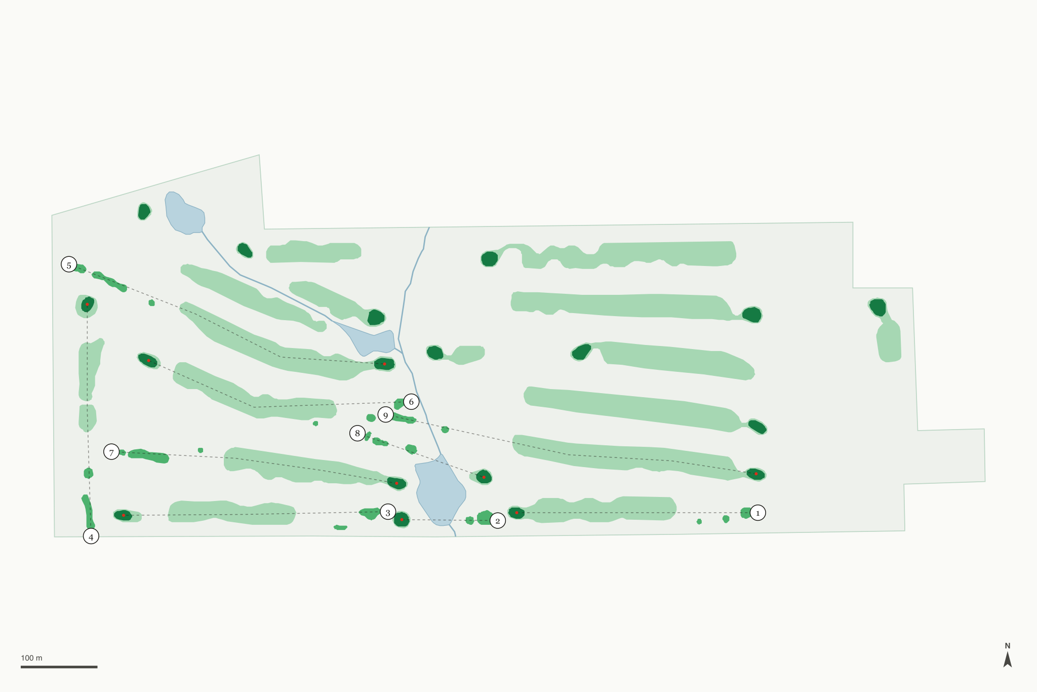 Map of Shadowood Golf Course