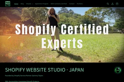 Screenshot of the Web Dev Japan homepage