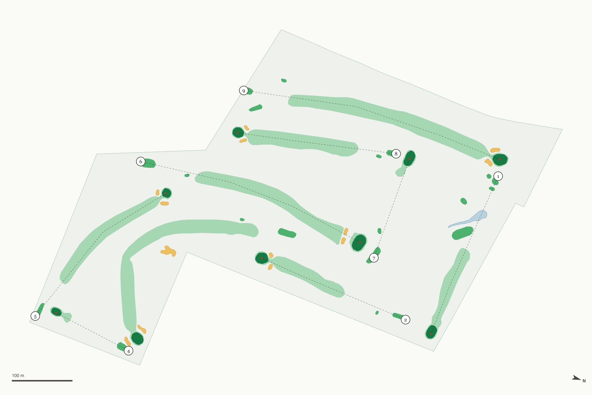 Map of Mound Golf Course