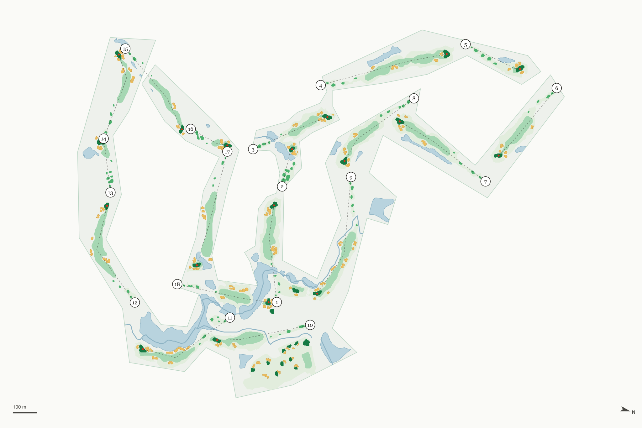Map of The Golf Club at Copper Valley
