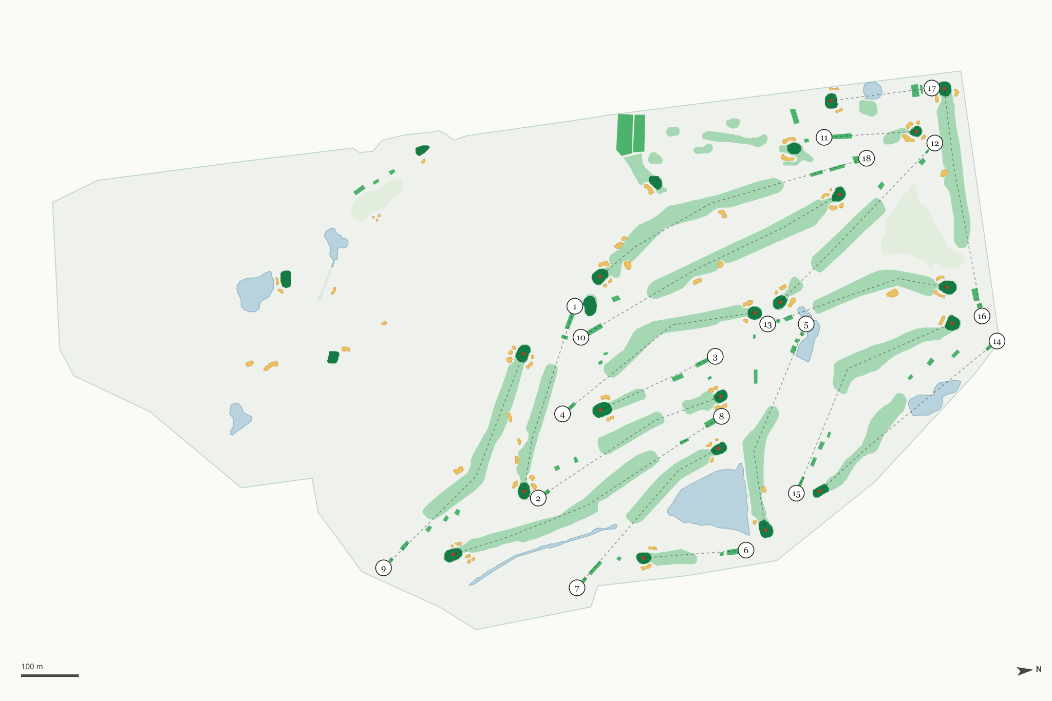 Map of Cascade Hills Country Club