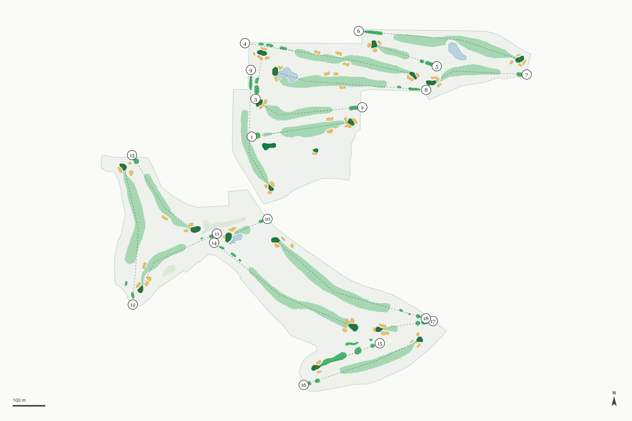 Map of South Hills Country Club