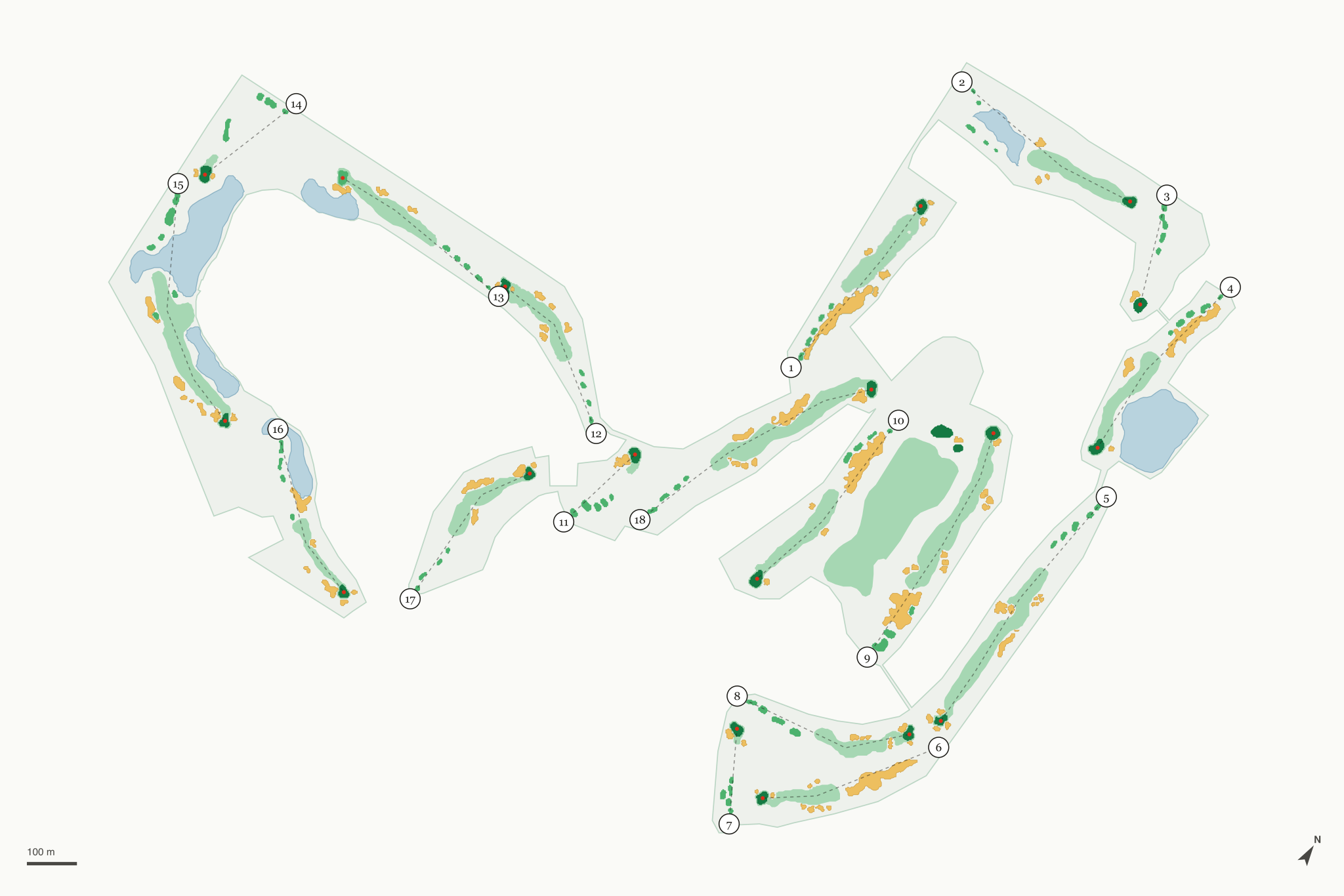 Map of Victoria Hills Golf Club