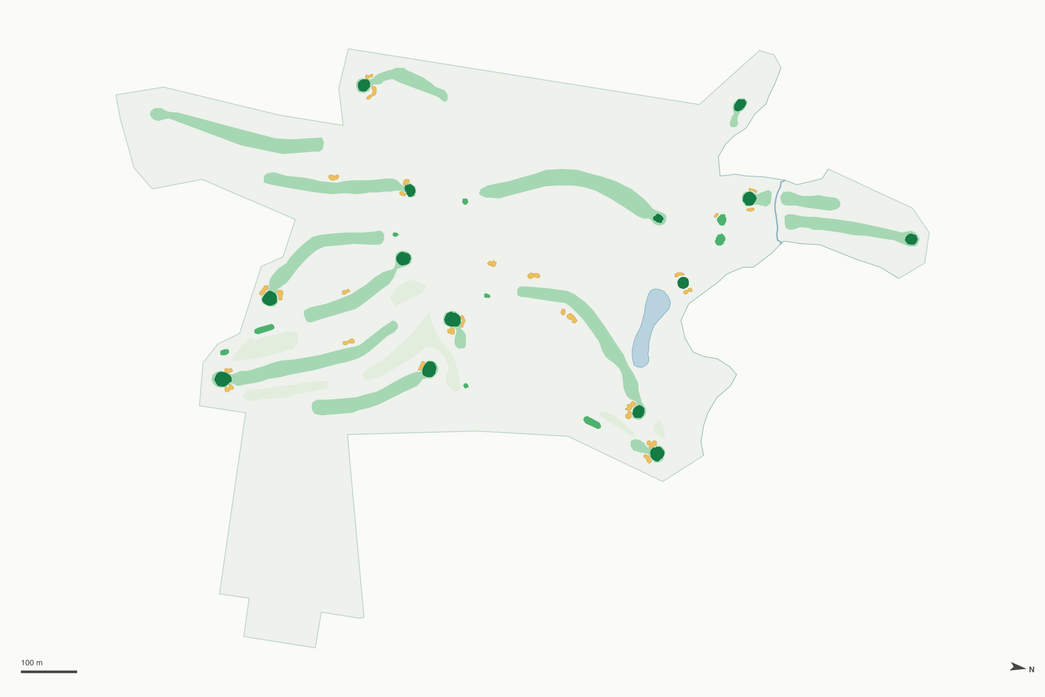 Map of Waters Edge Golf Course