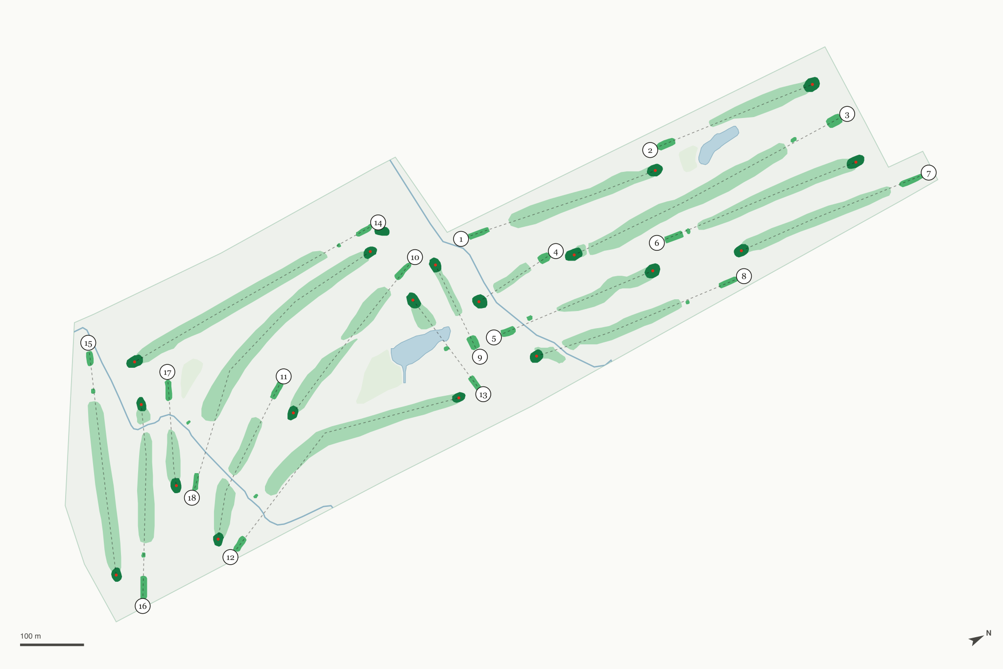 Map of Beech Hollow Golf Course