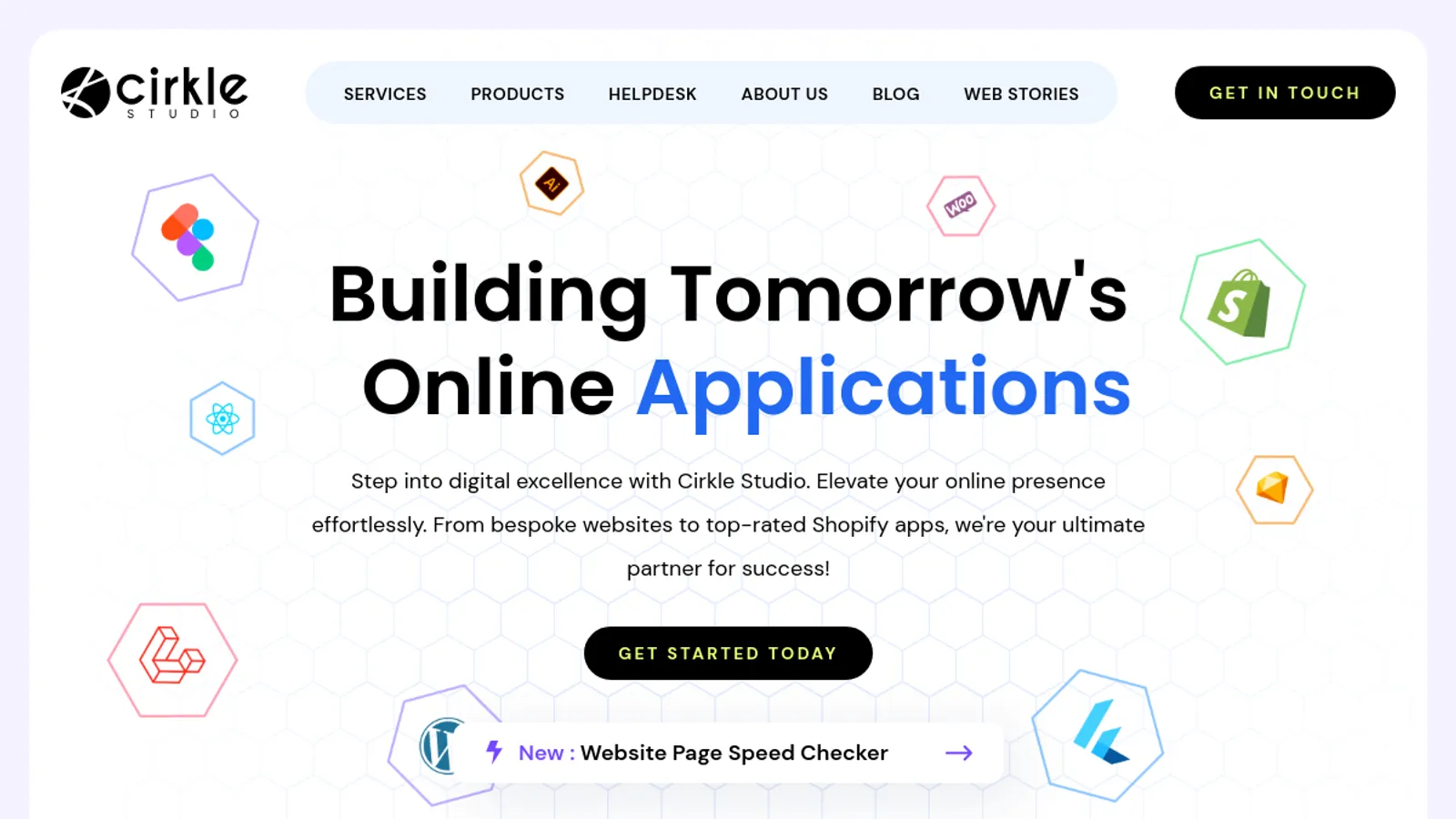 Screenshot of the Cirkle Studio LLC homepage
