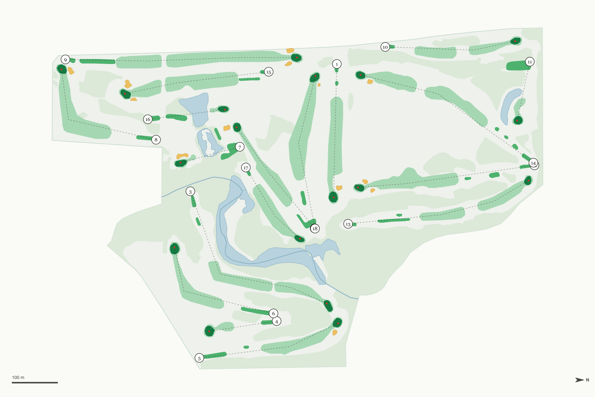 Map of Blue Bear Golf Club