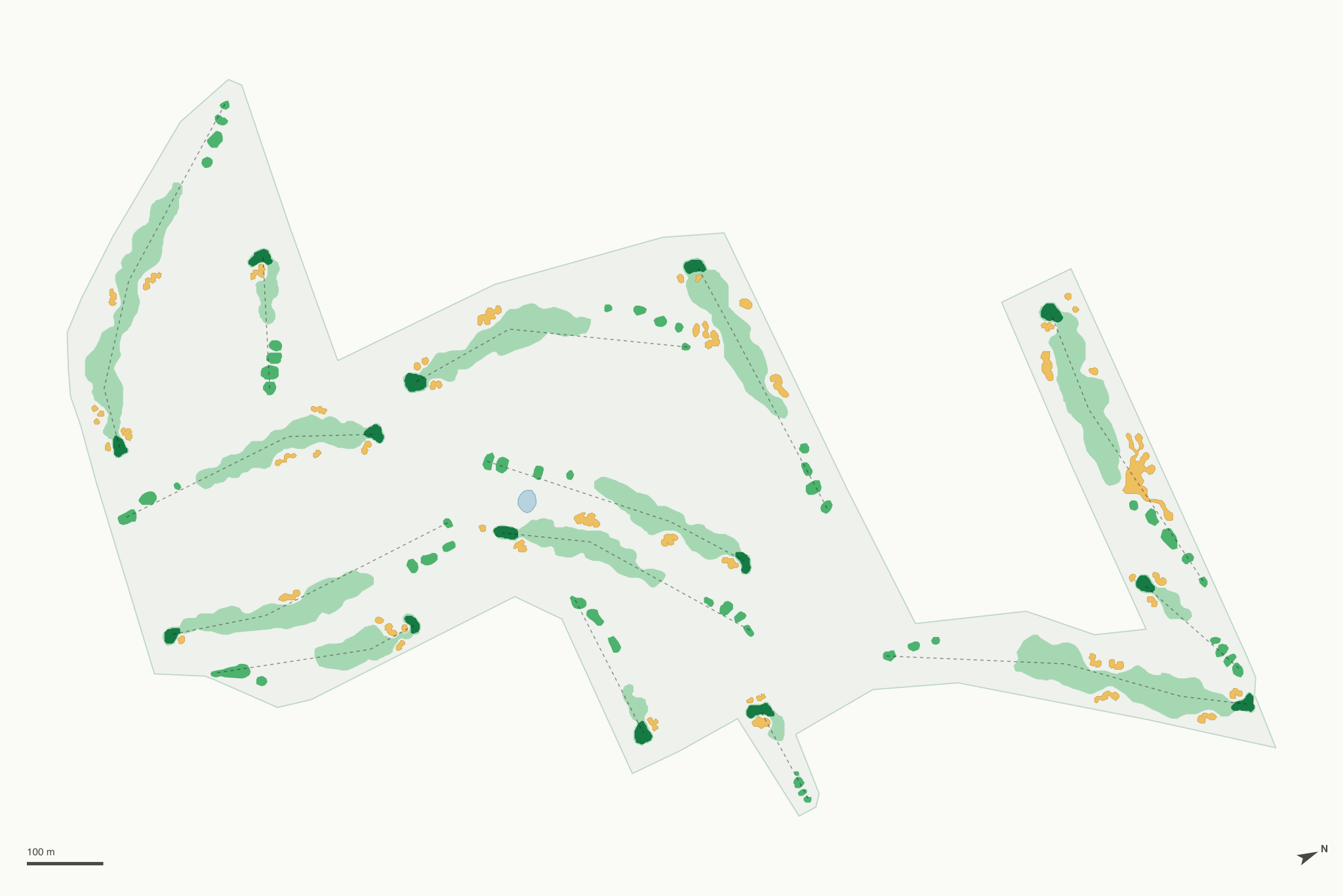 Map of Timber Trace Golf Club