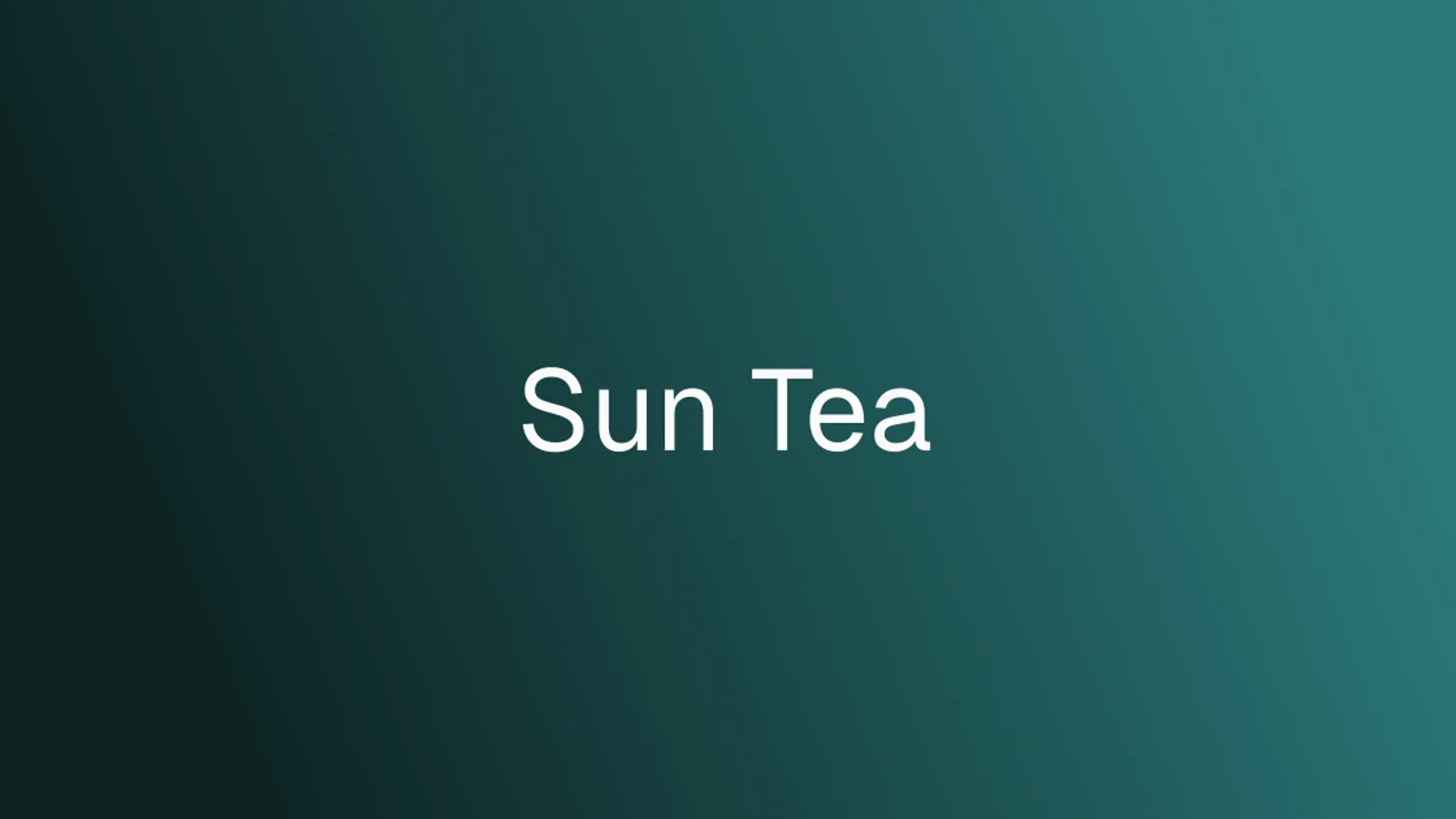 Sun Tea 奶茶