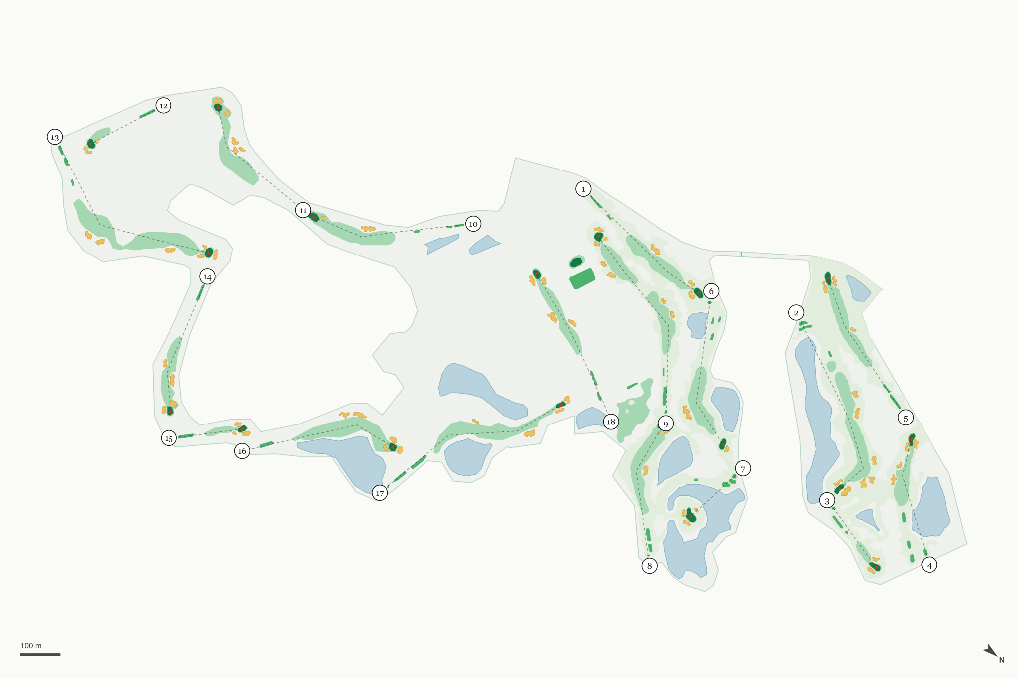 Map of Twin Rivers Golf Club