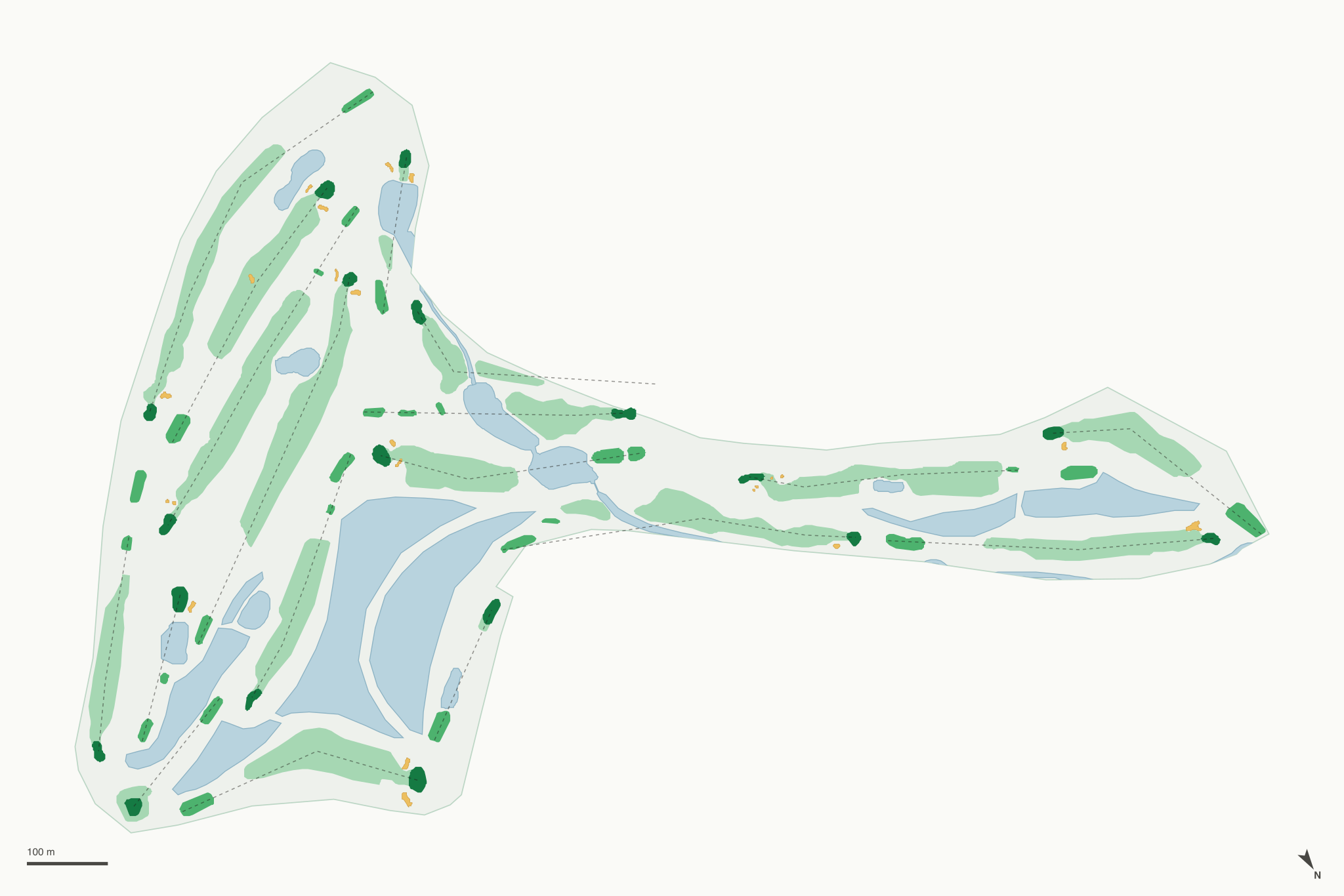 Map of Hidden Valley Golf Links