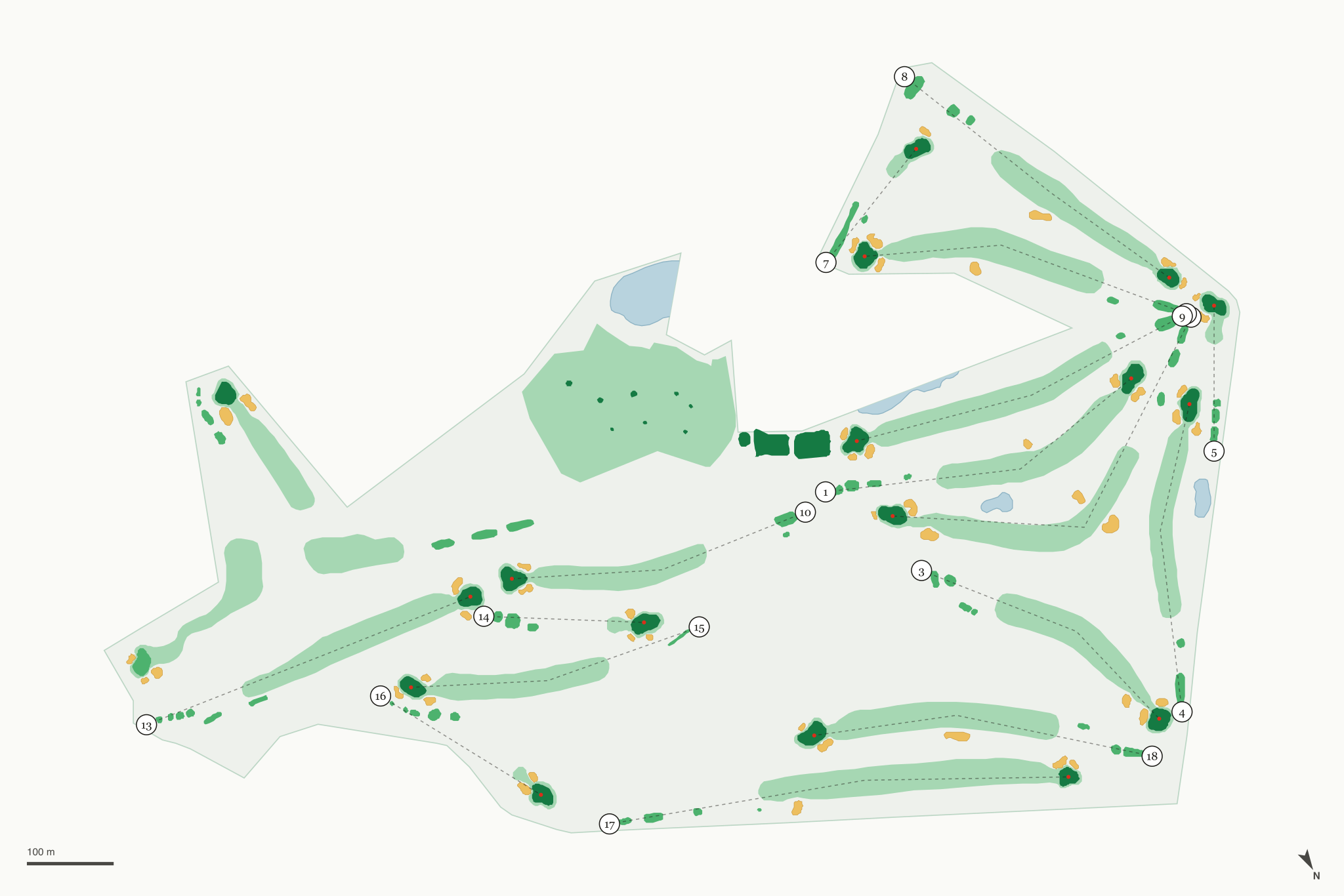 Map of Santa Teresa Golf Club