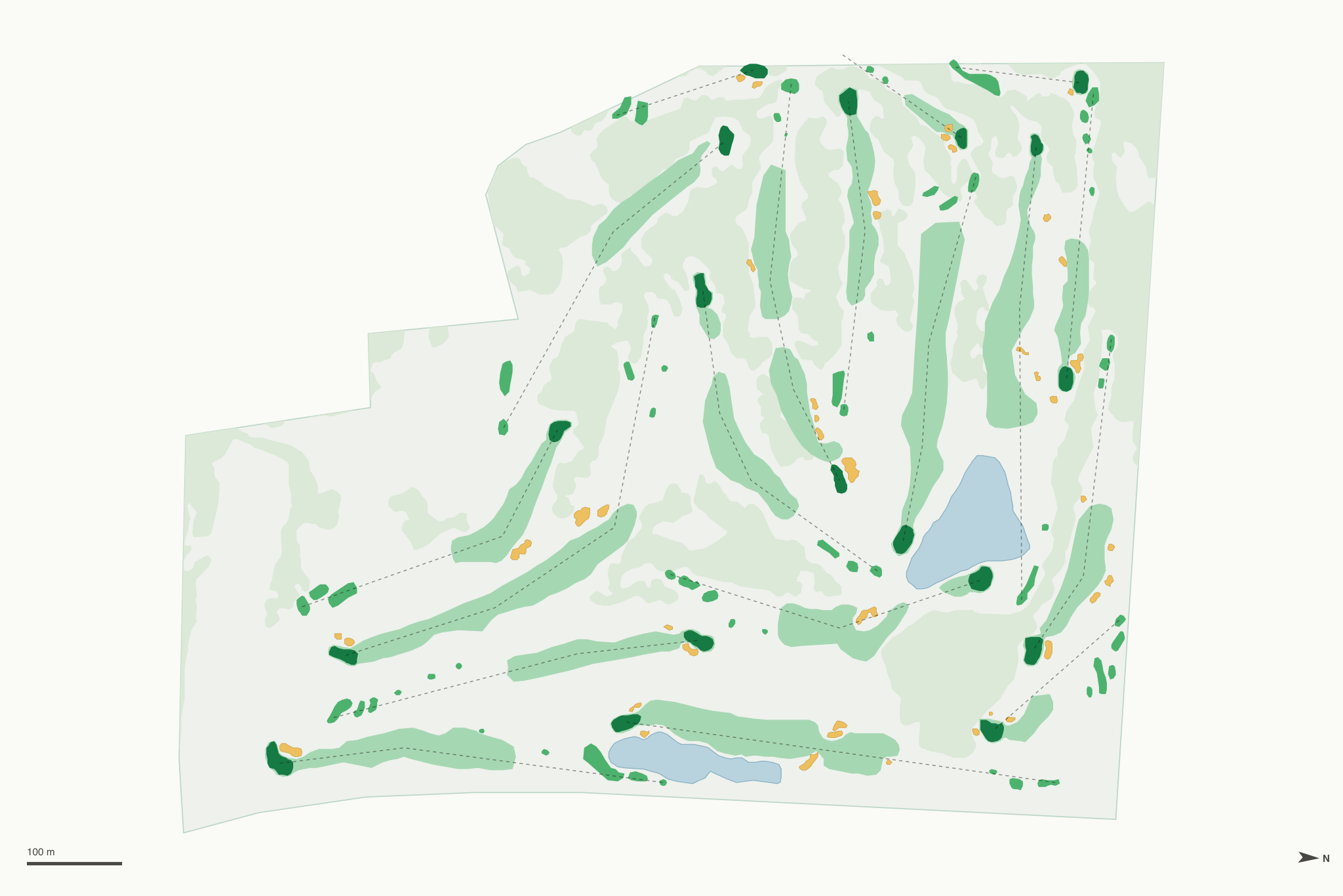 Map of Diamond Woods Golf Course