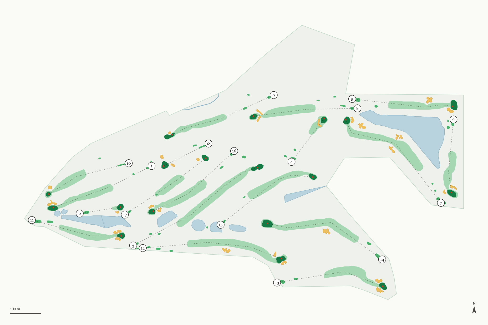 Map of Valley Golf Course