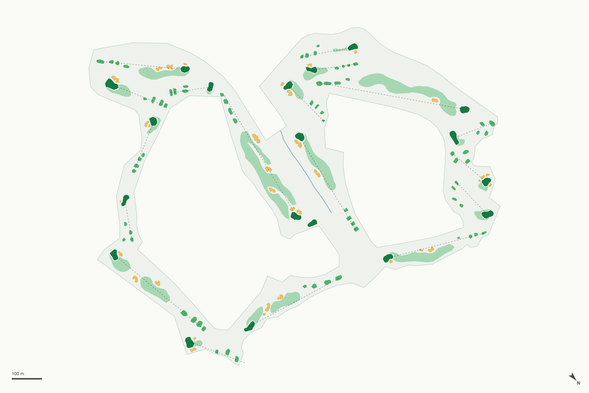 Map of Dublin Ranch Golf Course