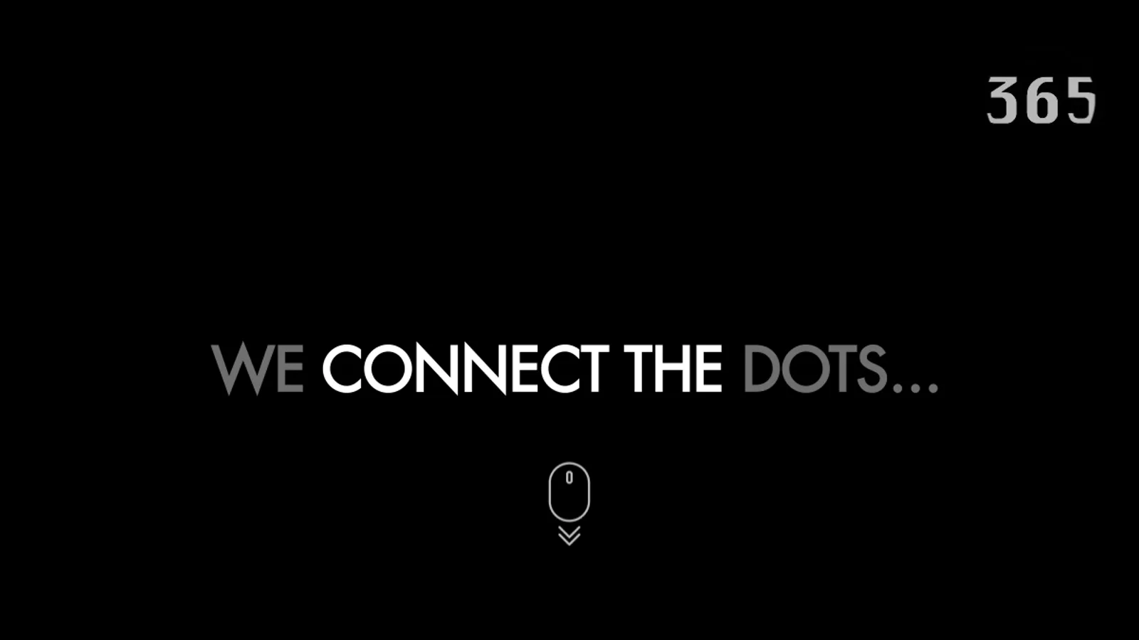 Screenshot of the 365-e homepage