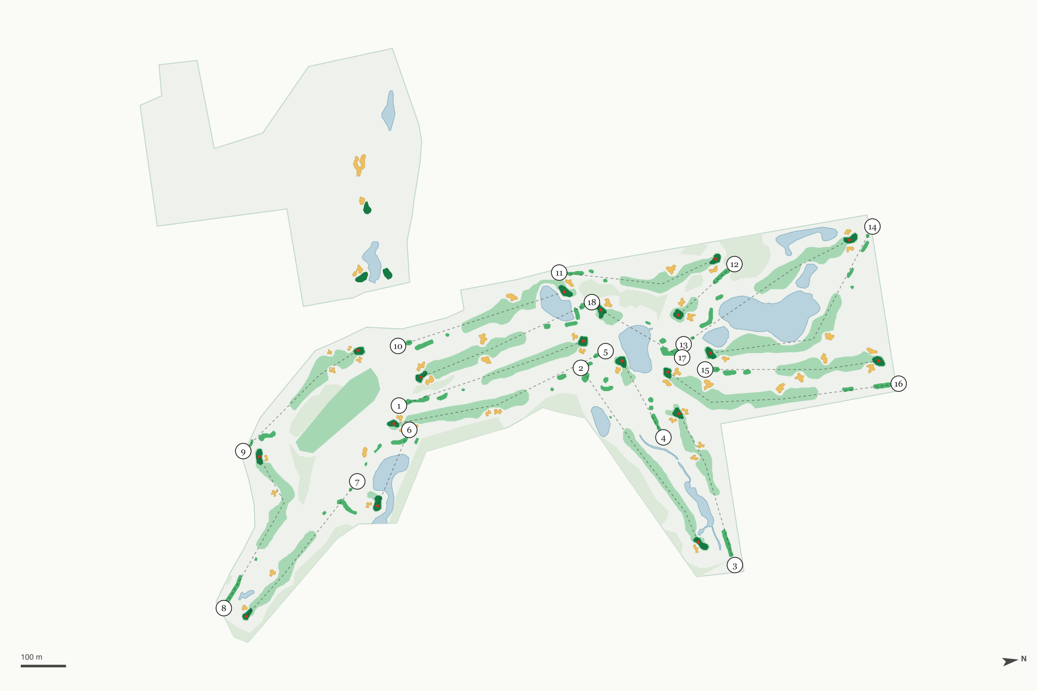 Map of Pebble Creek Golf Club