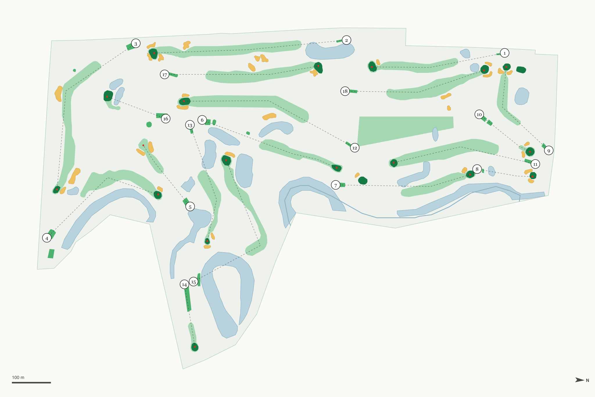 Map of Princeton Golf Course