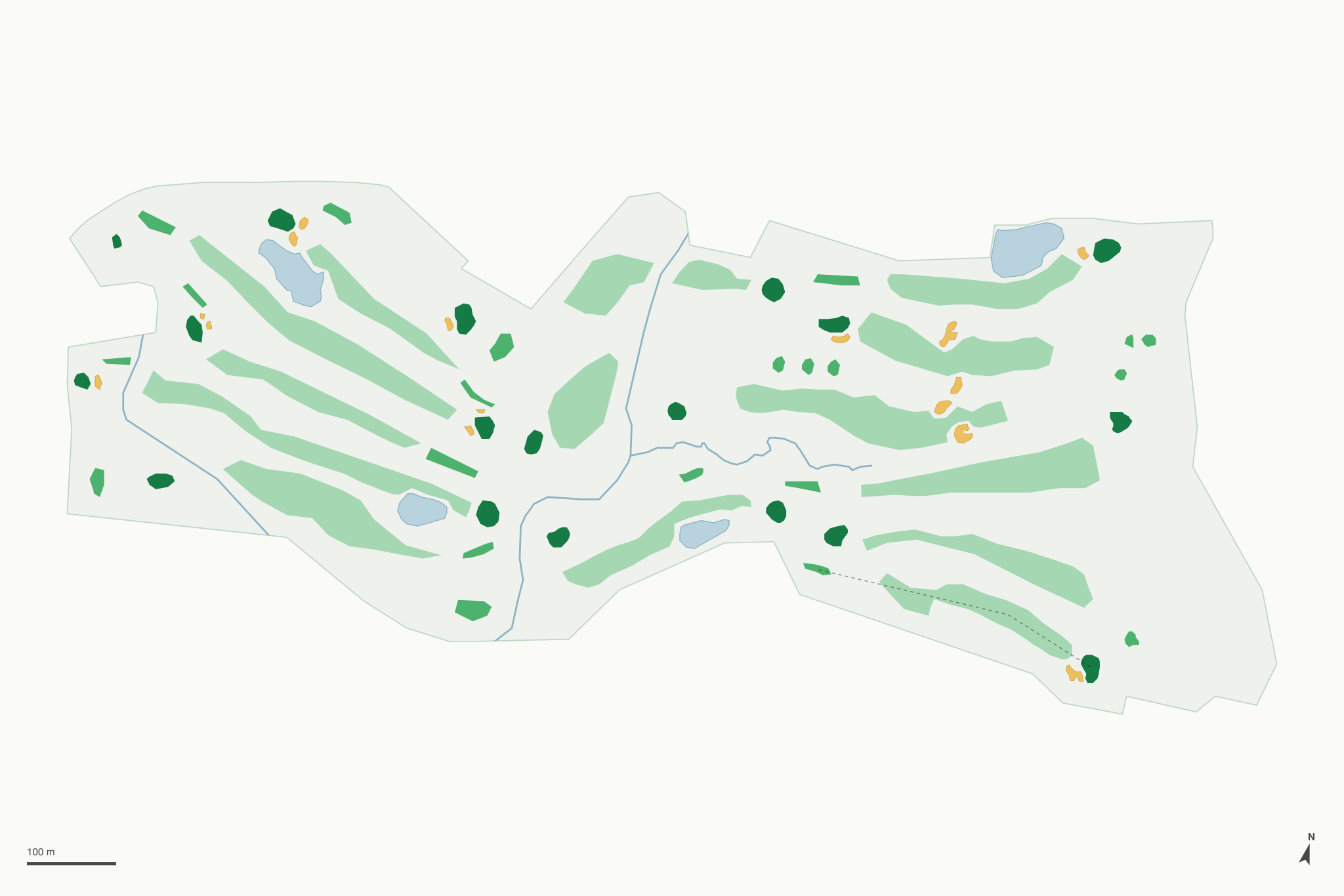 Map of Oxbow Golf Course