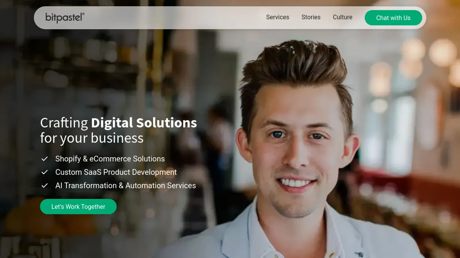 Screenshot of the Bitpastel Solution Private Limited homepage