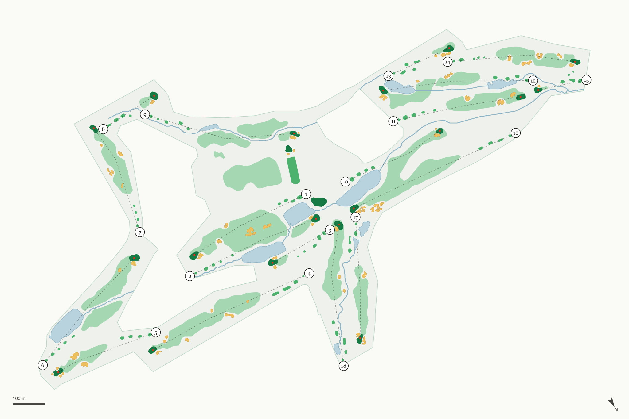 Map of Eagle Point Golf Club