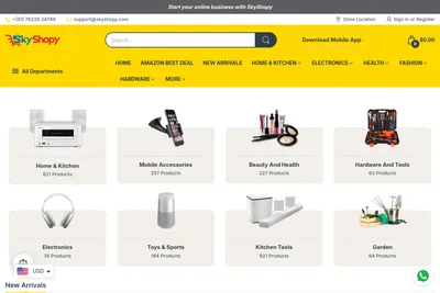 Screenshot of the SKY INFOTECH homepage